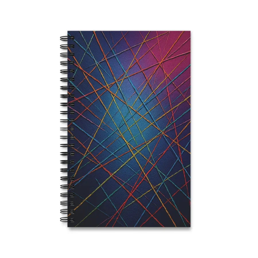 EU Spiral Notebook COLOR LINES ELECTRIC THREADS 1