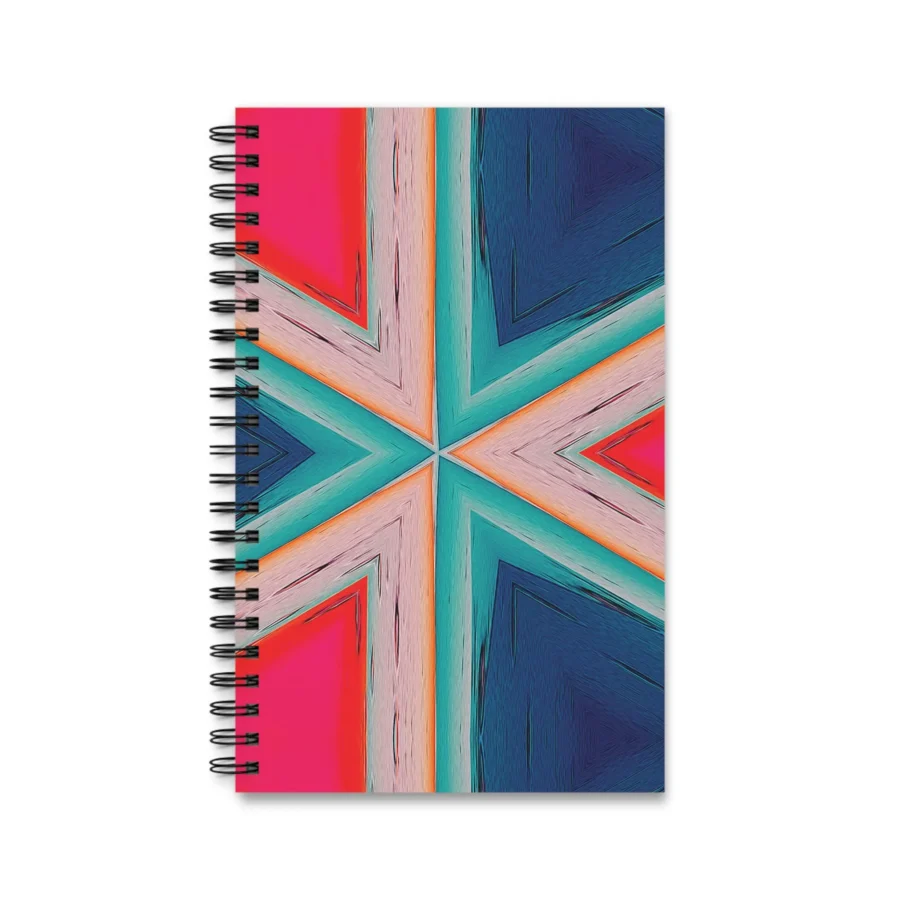 EU Spiral Notebook COLORFUL TRIANGLES 1
