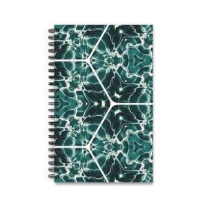 EU Spiral Notebook EMERALD WATER DANCE 1