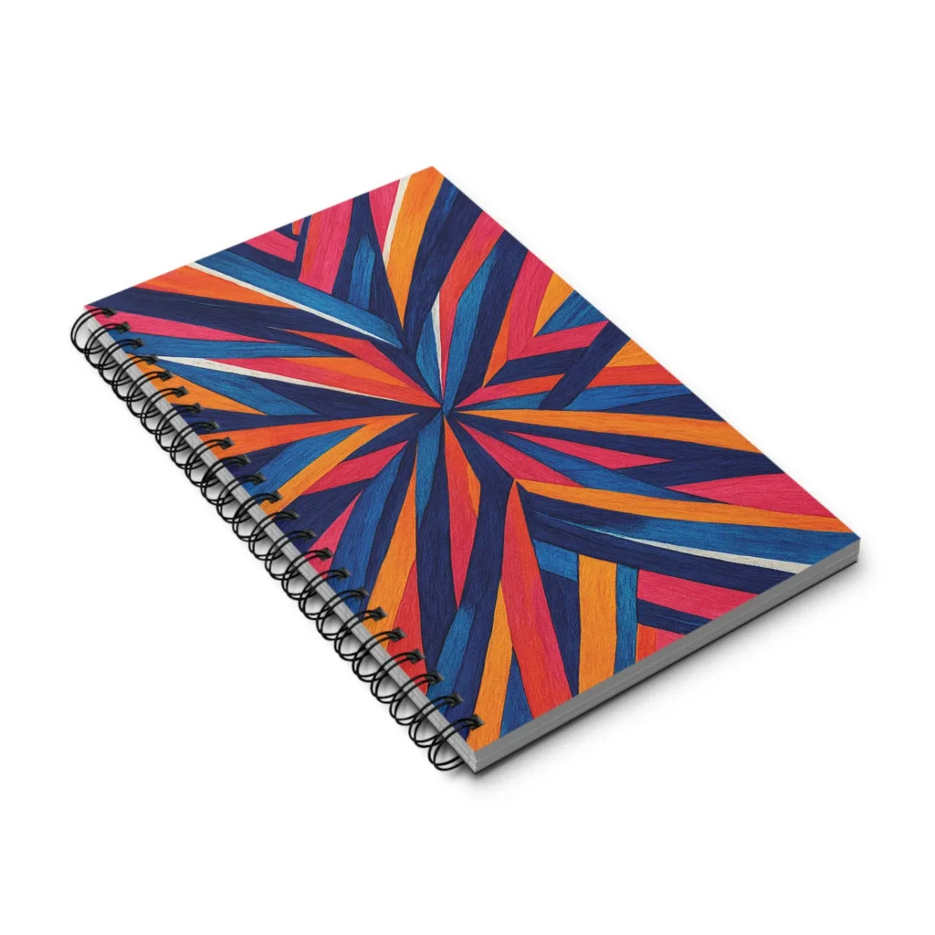 EU Spiral Notebook FOCAL POINT COLOR BURST 2