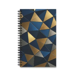 EU Spiral Notebook GOLD BLUE 1