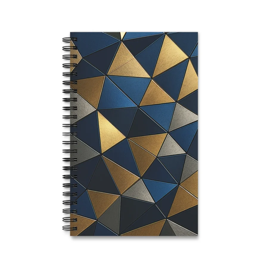 EU Spiral Notebook GOLD BLUE 1