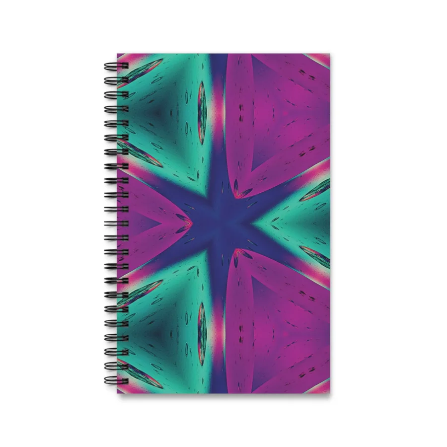 EU Spiral Notebook MAGENTA GREEN BLUE 1