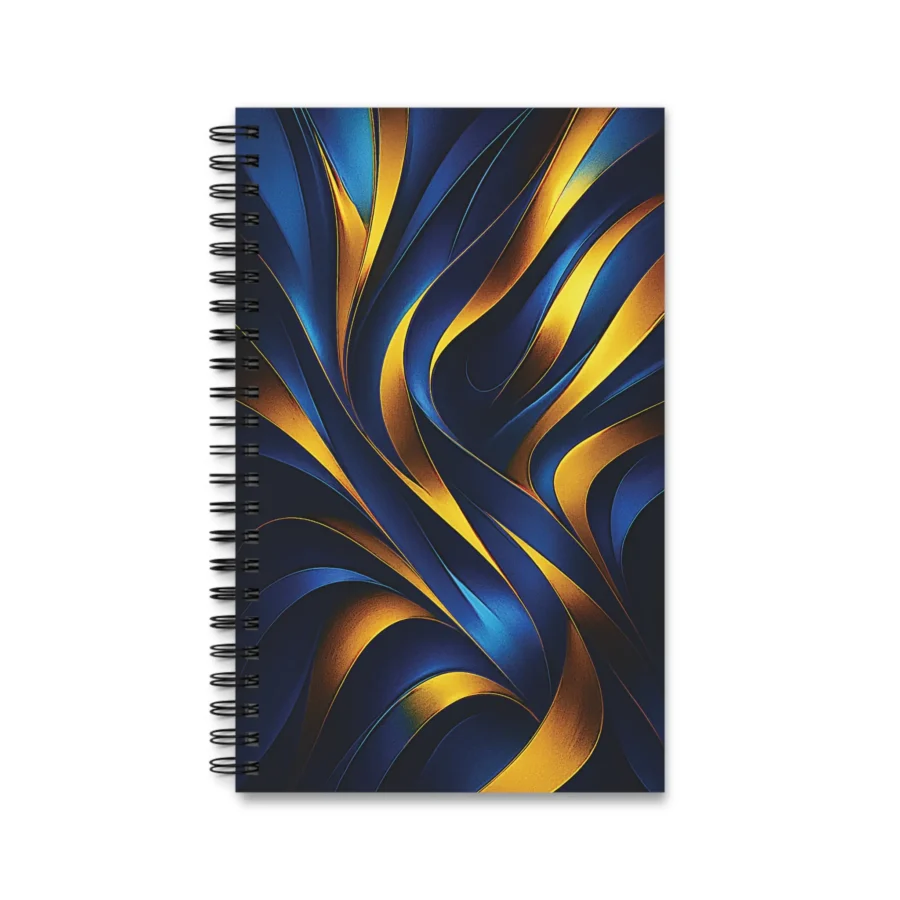 EU Spiral Notebook RIBBONS OF LIGHT 1