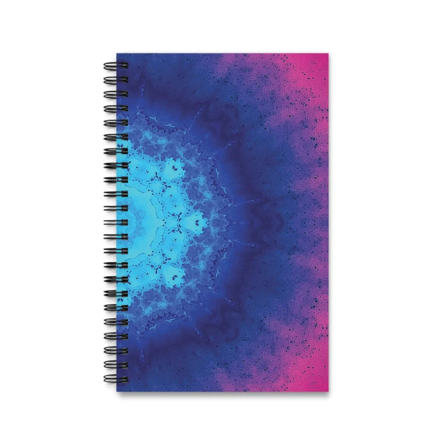 EU Spiral Notebook VIVID BLUE PINK 1