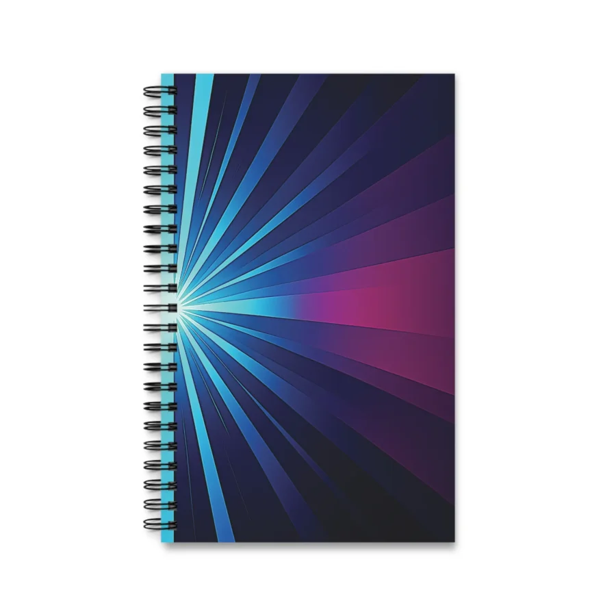 EU Spiral Notebook Lined Plain Dotted RADIAL NIGHTBEAM 1