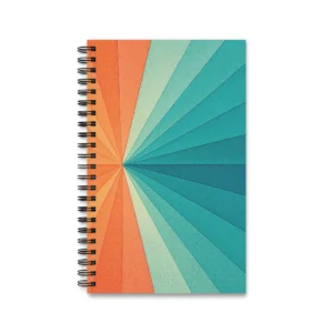 EU Spiral Notebook Lined Plain Dotted RADIAL SOFT BLOOM 1