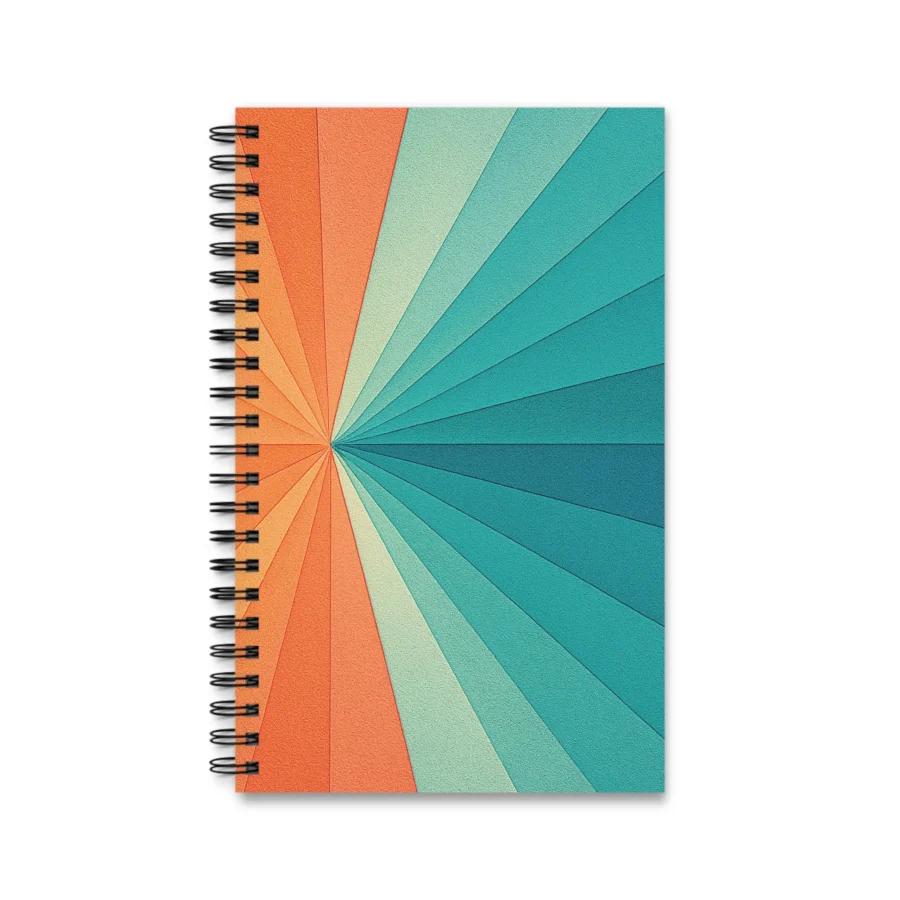 EU Spiral Notebook Lined Plain Dotted RADIAL SOFT BLOOM 1