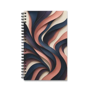 EU Spiral Notebook Lined Plain Dotted RIBBONS OF DUSK 1