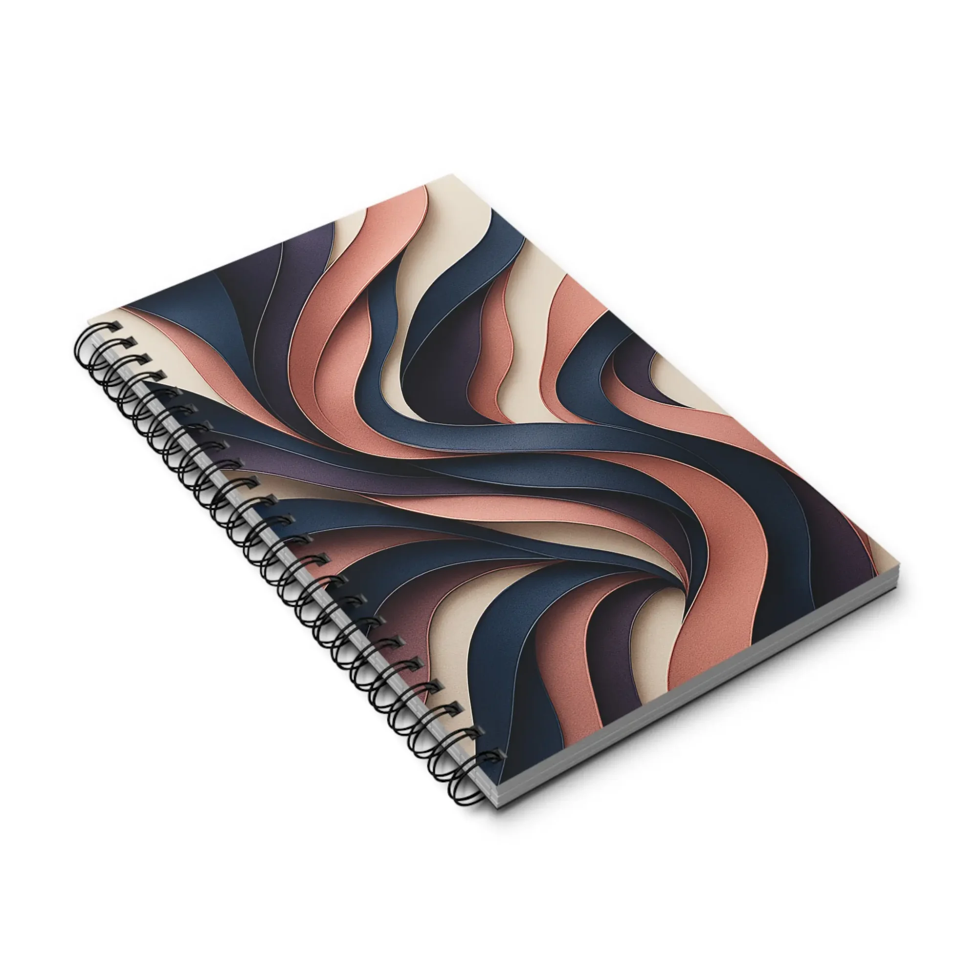 EU Spiral Notebook RIBBONS OF DUSK 2 EU Spiral Notebook Lined Plain Dotted RIBBONS OF DUSK 2