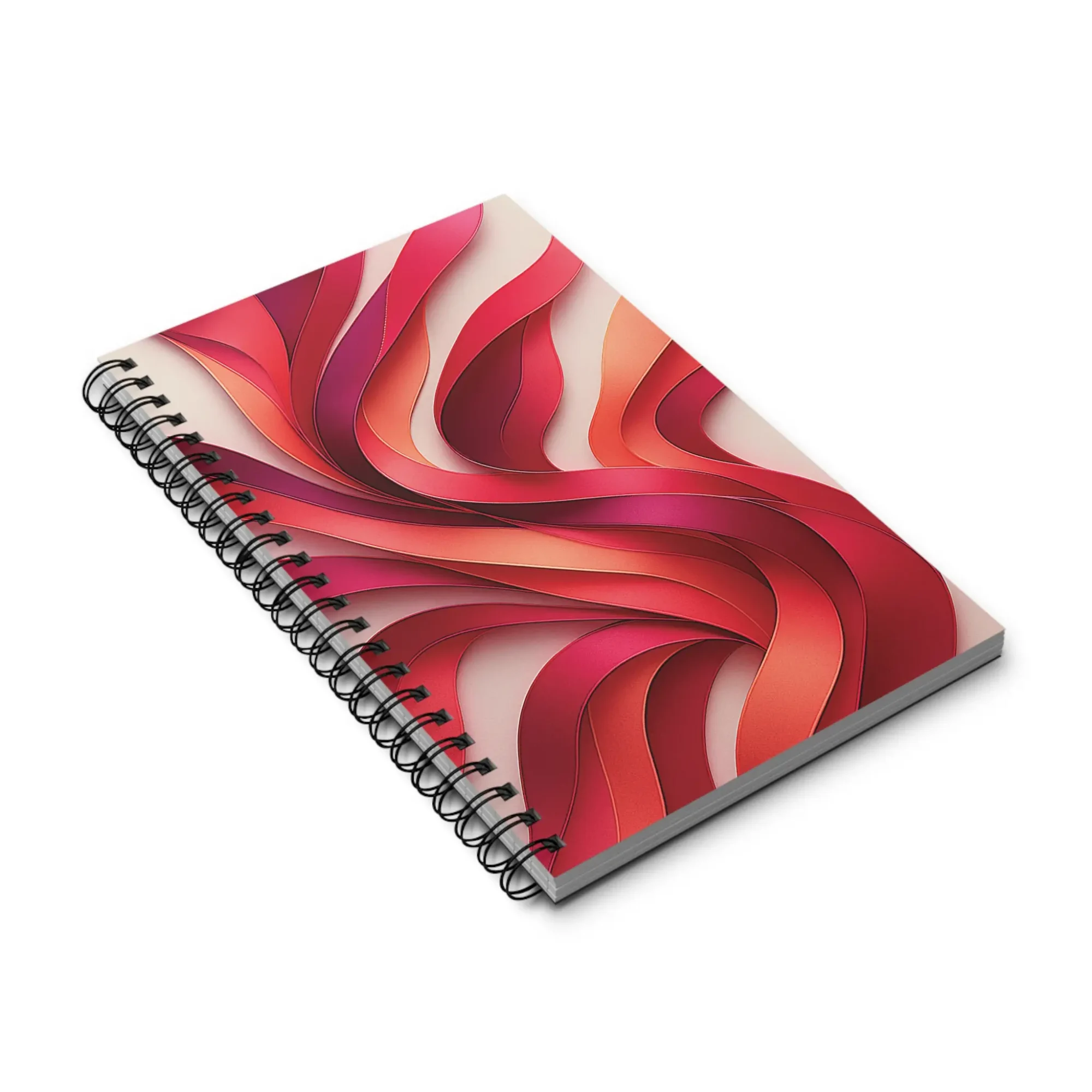 EU Spiral Notebook Lined Plain Dotted RIBBONS OF FLAME 2