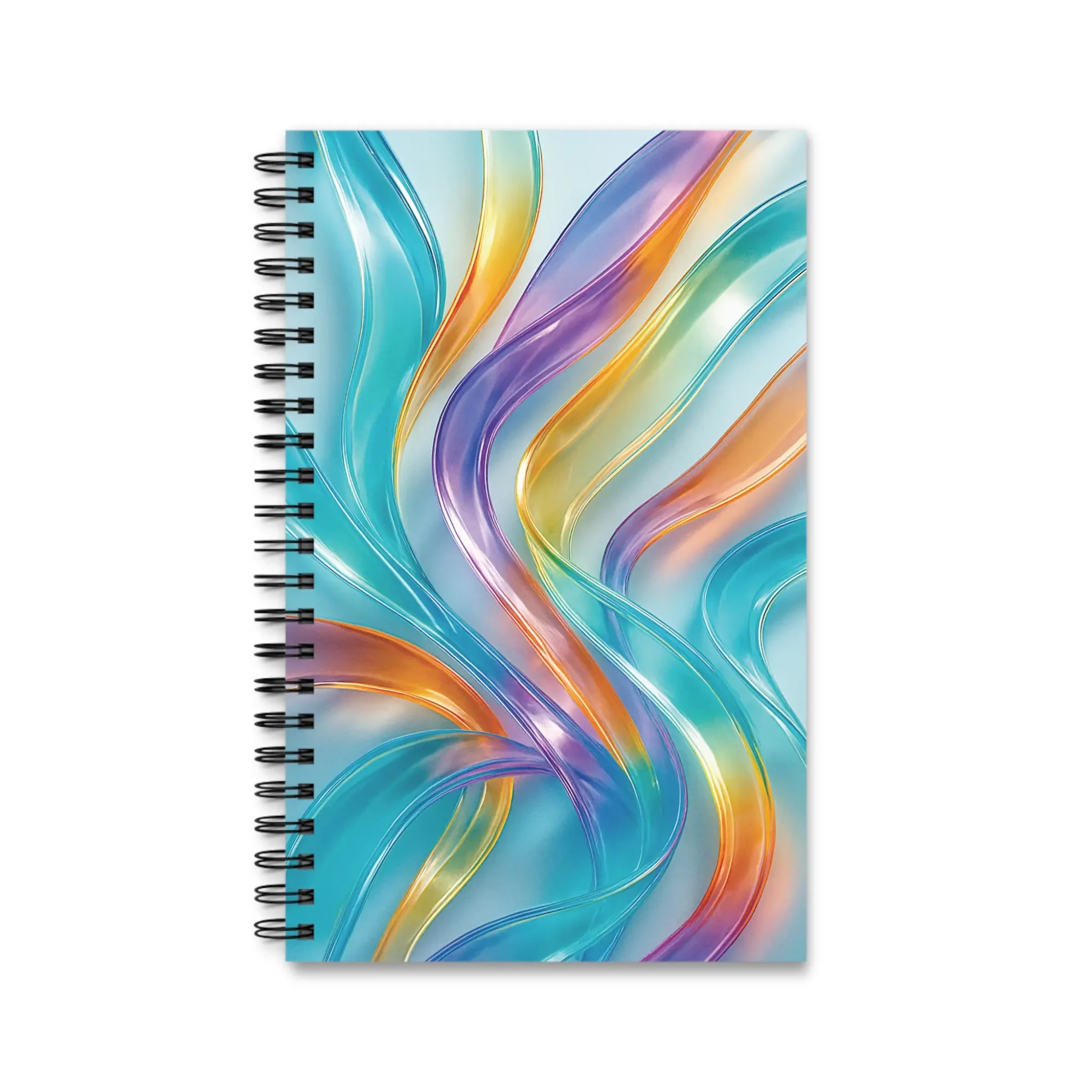 EU Spiral Notebook RIBBONS OF GLASS 1 EU Spiral Notebook Lined Plain Dotted RIBBONS OF GLASS 1