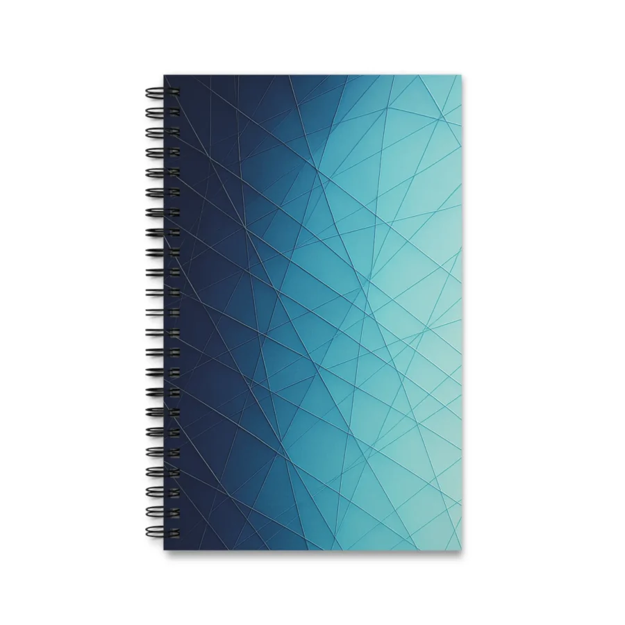 EU Spiral Notebook Lined Plain Dotted THIN LINES ICEGRID 1
