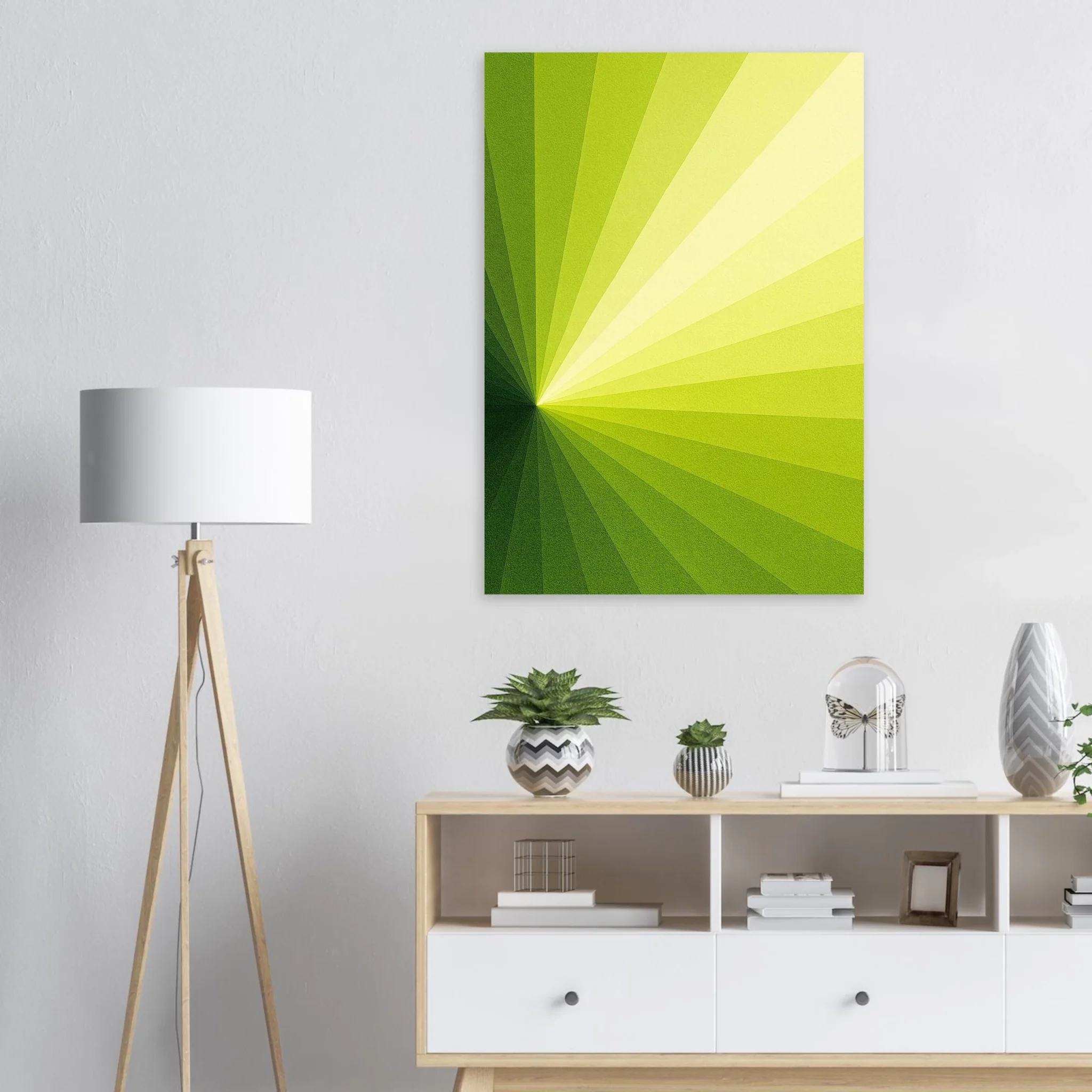 EU Giclée Print Poster AURORA LIME. Fine Art Wall Art with Archival Quality. Printed, packaged, and shipped in the EU. Exclusive ColorVanta design.
