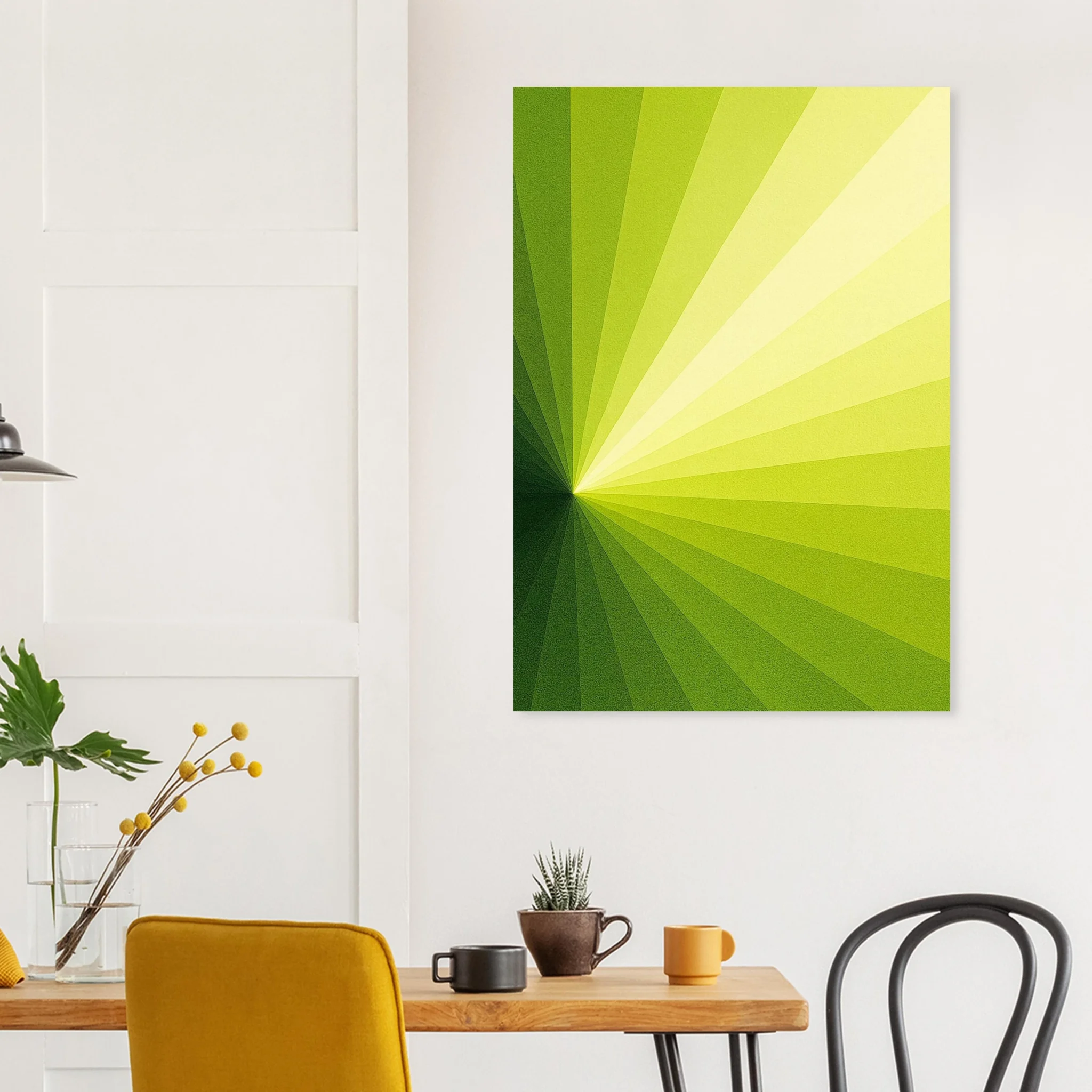 EU Giclée Print Poster AURORA LIME. Fine Art Wall Art with Archival Quality. Printed, packaged, and shipped in the EU. Exclusive ColorVanta design.
