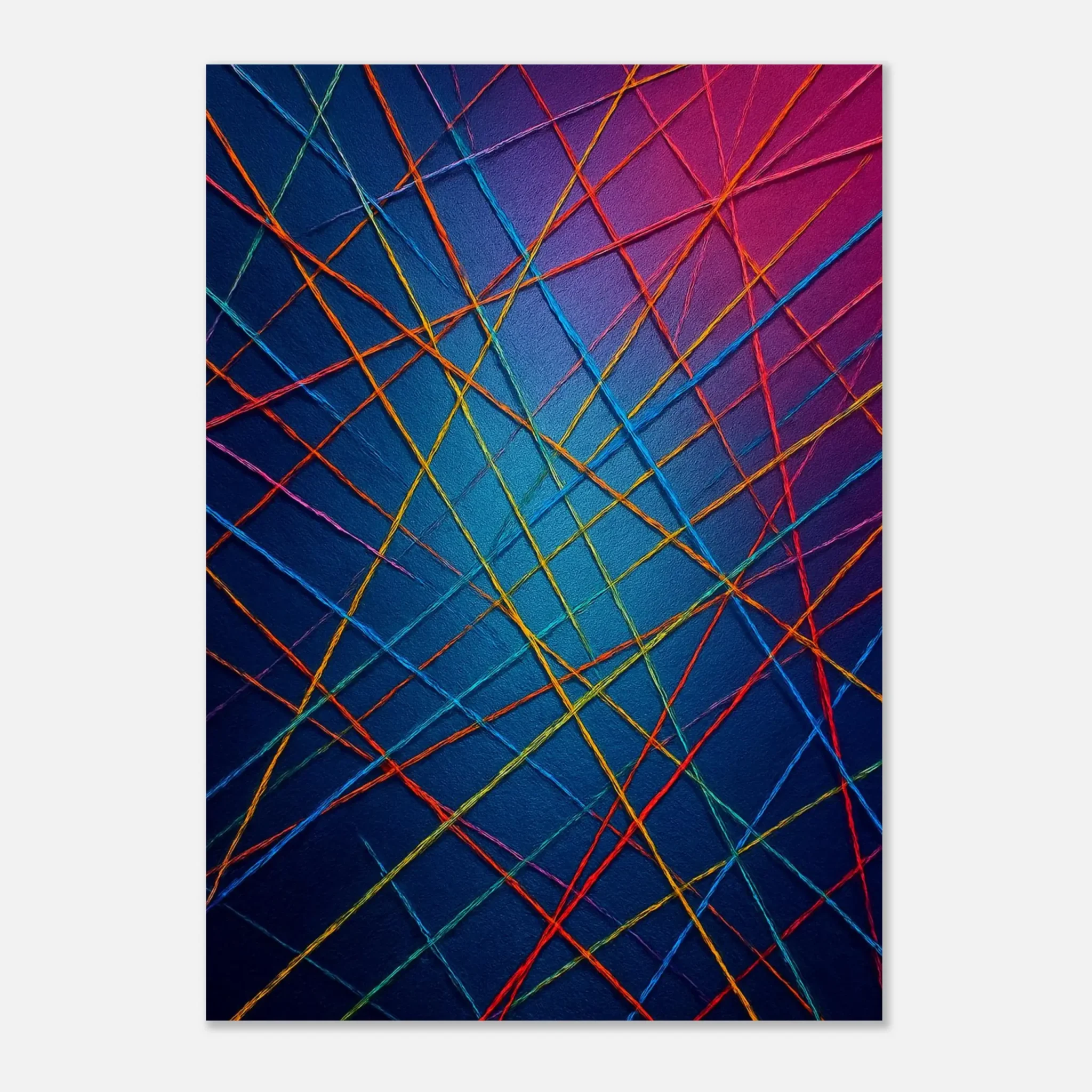 EU Giclée Print Poster ELECTRIC THREADS. Fine Art Wall Art with Archival Quality. Printed, packaged, and shipped in the EU. Exclusive ColorVanta design.