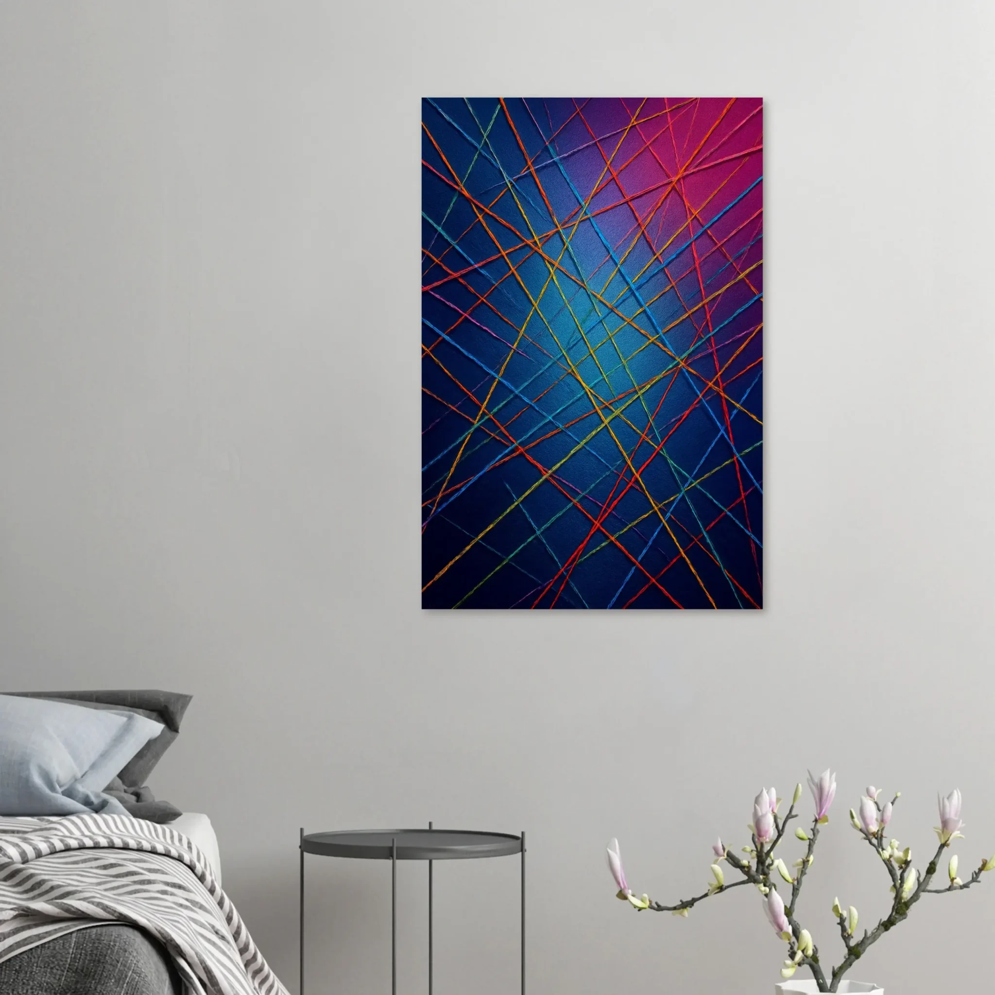 EU Giclée Print Poster ELECTRIC THREADS. Fine Art Wall Art with Archival Quality. Printed, packaged, and shipped in the EU. Exclusive ColorVanta design.