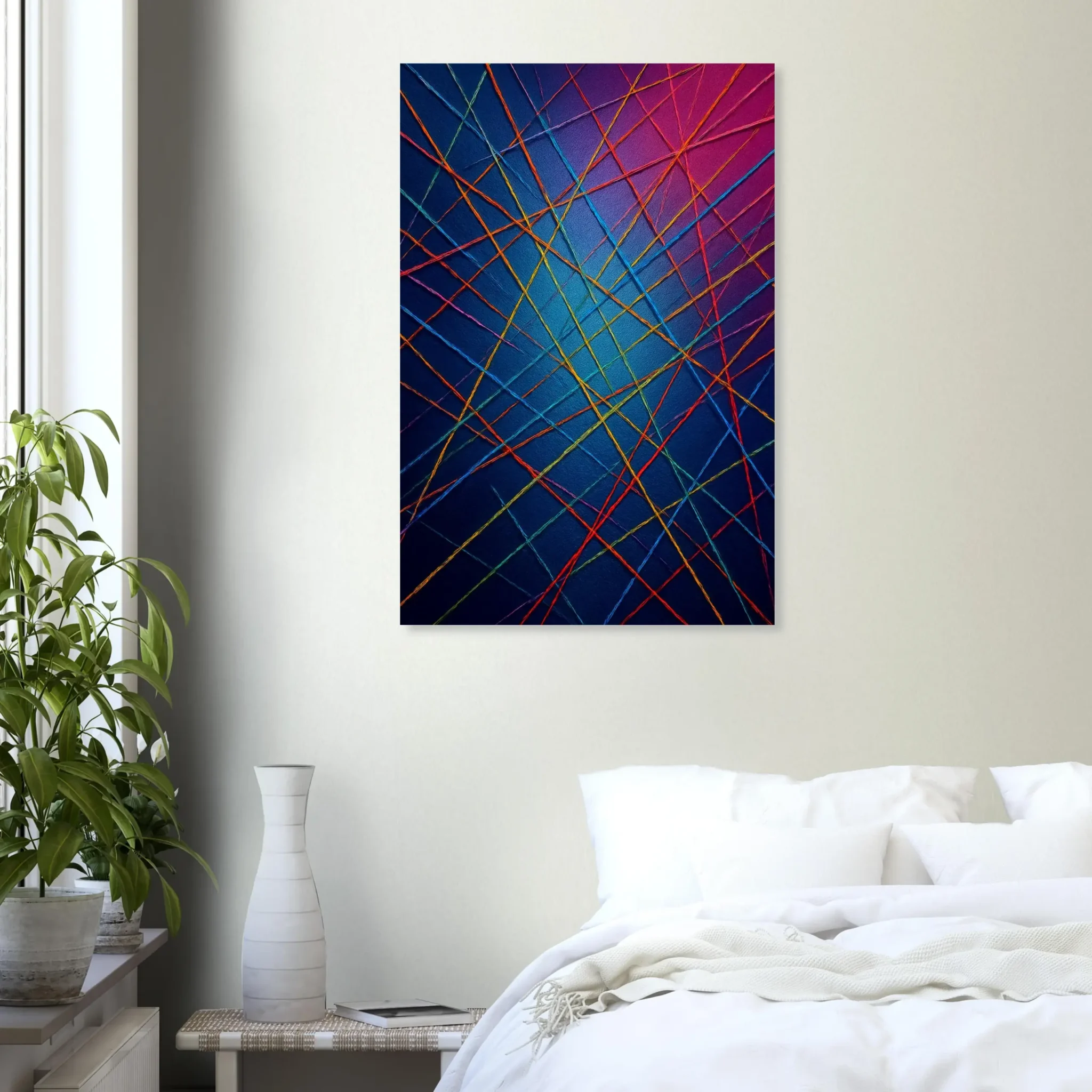EU Giclée Print Poster ELECTRIC THREADS. Fine Art Wall Art with Archival Quality. Printed, packaged, and shipped in the EU. Exclusive ColorVanta design.