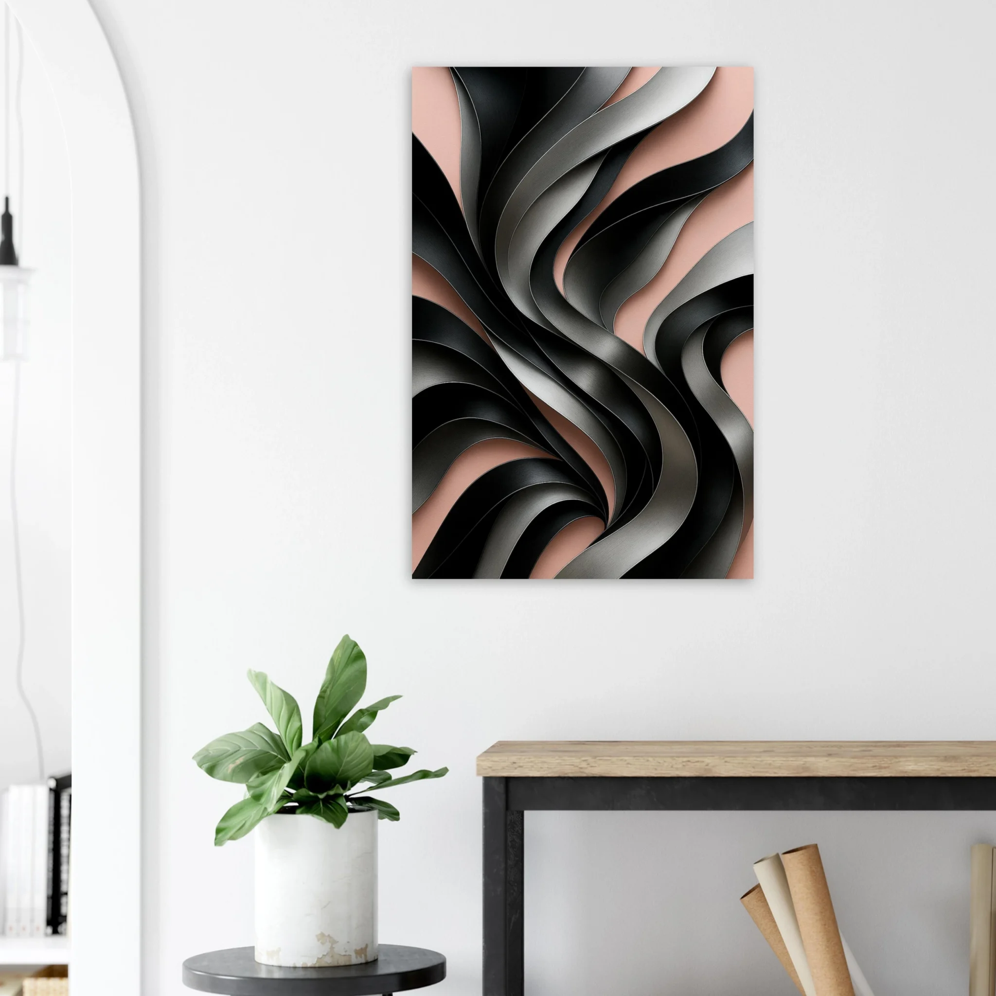 EU Giclée Print Poster GRAPHITE AND ROSE. Fine Art Wall Art with Archival Quality. Printed, packaged, and shipped in the EU. Exclusive ColorVanta design.