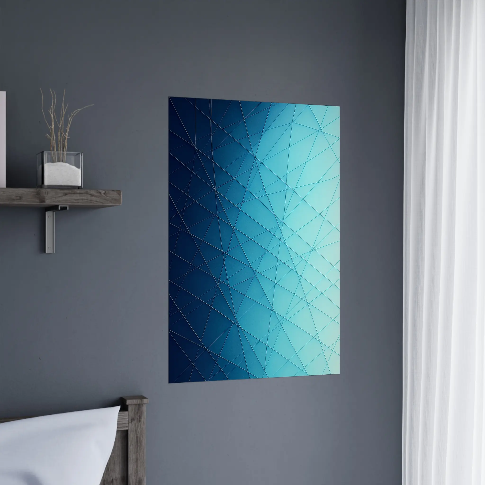 EU Giclée Print Poster ICEGRID. Fine Art Wall Art with Archival Quality. Printed, packaged, and shipped in the EU. Exclusive ColorVanta design.