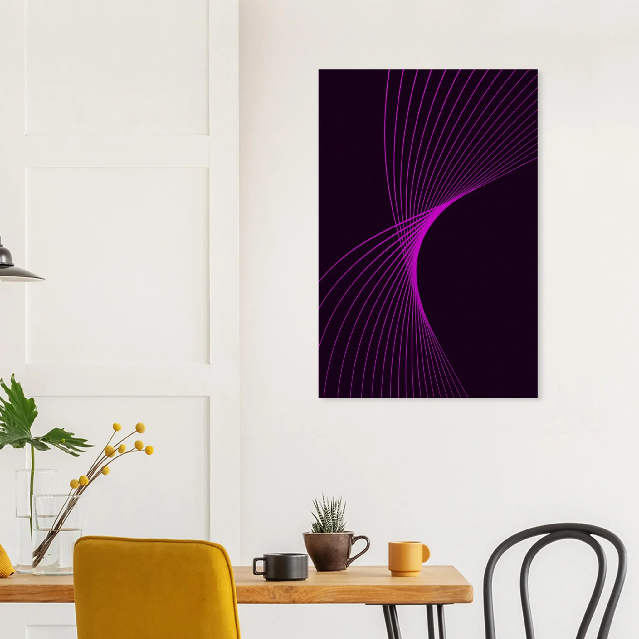 EU Giclée Print Poster MAGENTA FLUX. Fine Art Wall Art with Archival Quality. Printed, packaged, and shipped in the EU. Exclusive ColorVanta design.