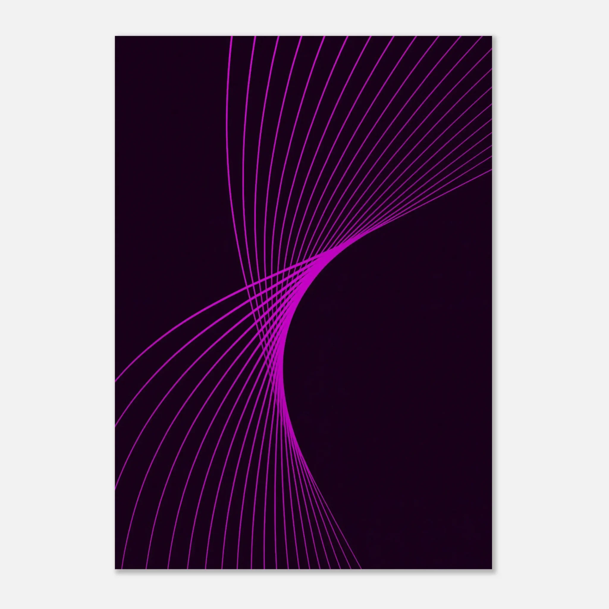EU Giclée Print Poster MAGENTA FLUX. Fine Art Wall Art with Archival Quality. Printed, packaged, and shipped in the EU. Exclusive ColorVanta design.