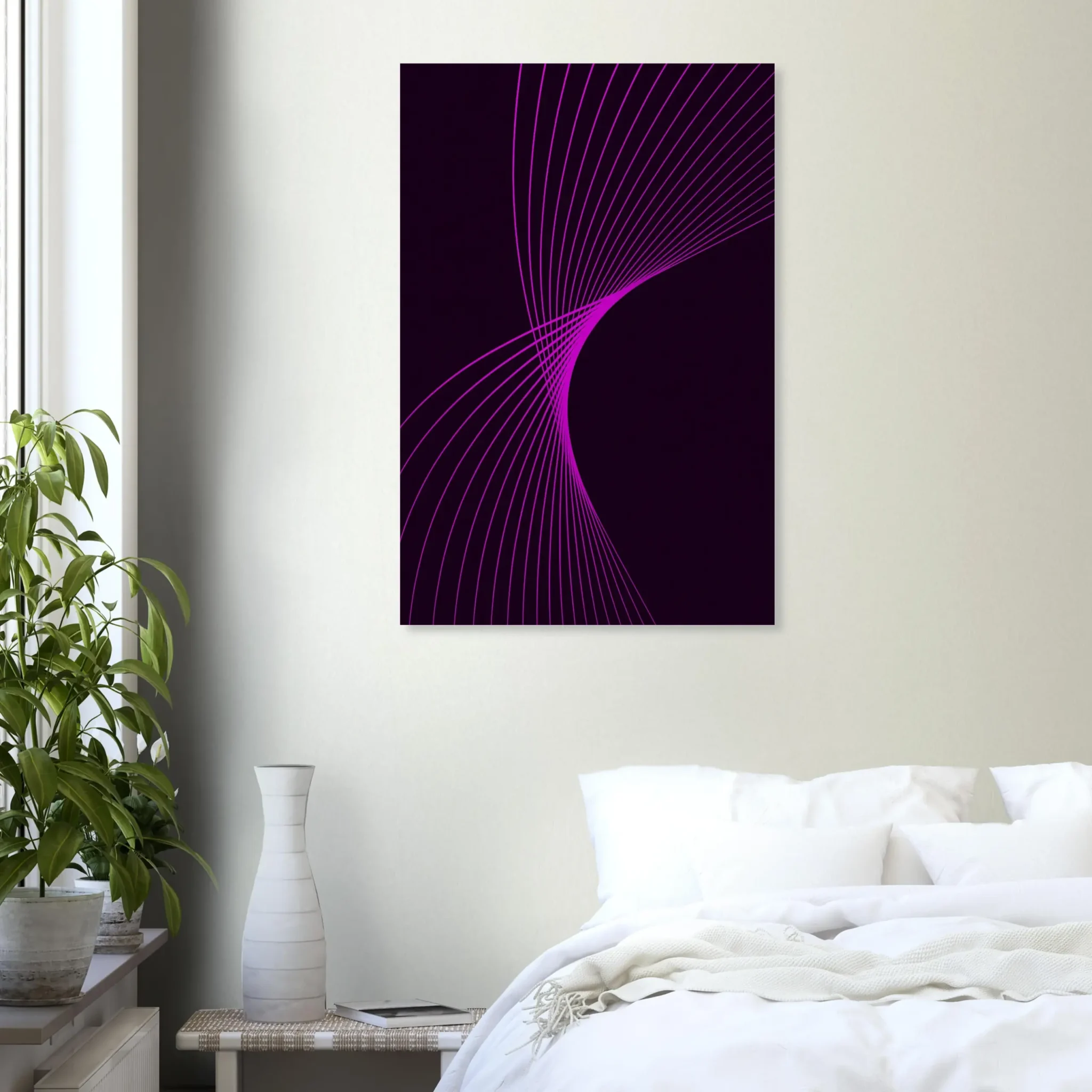 EU Giclée Print Poster MAGENTA FLUX. Fine Art Wall Art with Archival Quality. Printed, packaged, and shipped in the EU. Exclusive ColorVanta design.