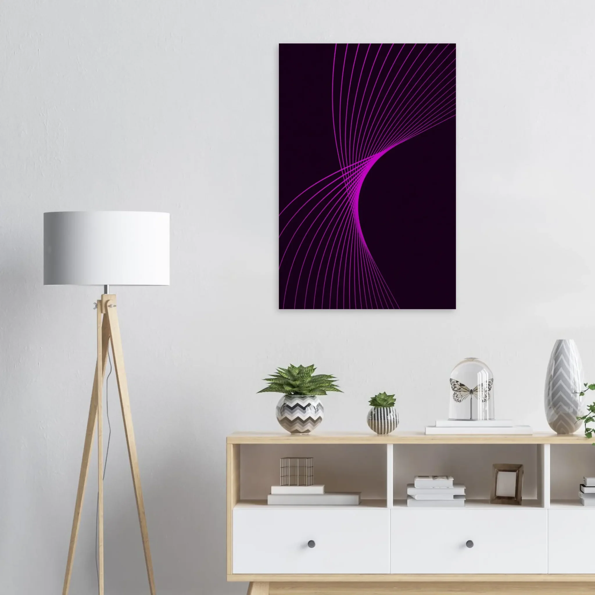 EU Giclée Print Poster MAGENTA FLUX. Fine Art Wall Art with Archival Quality. Printed, packaged, and shipped in the EU. Exclusive ColorVanta design.