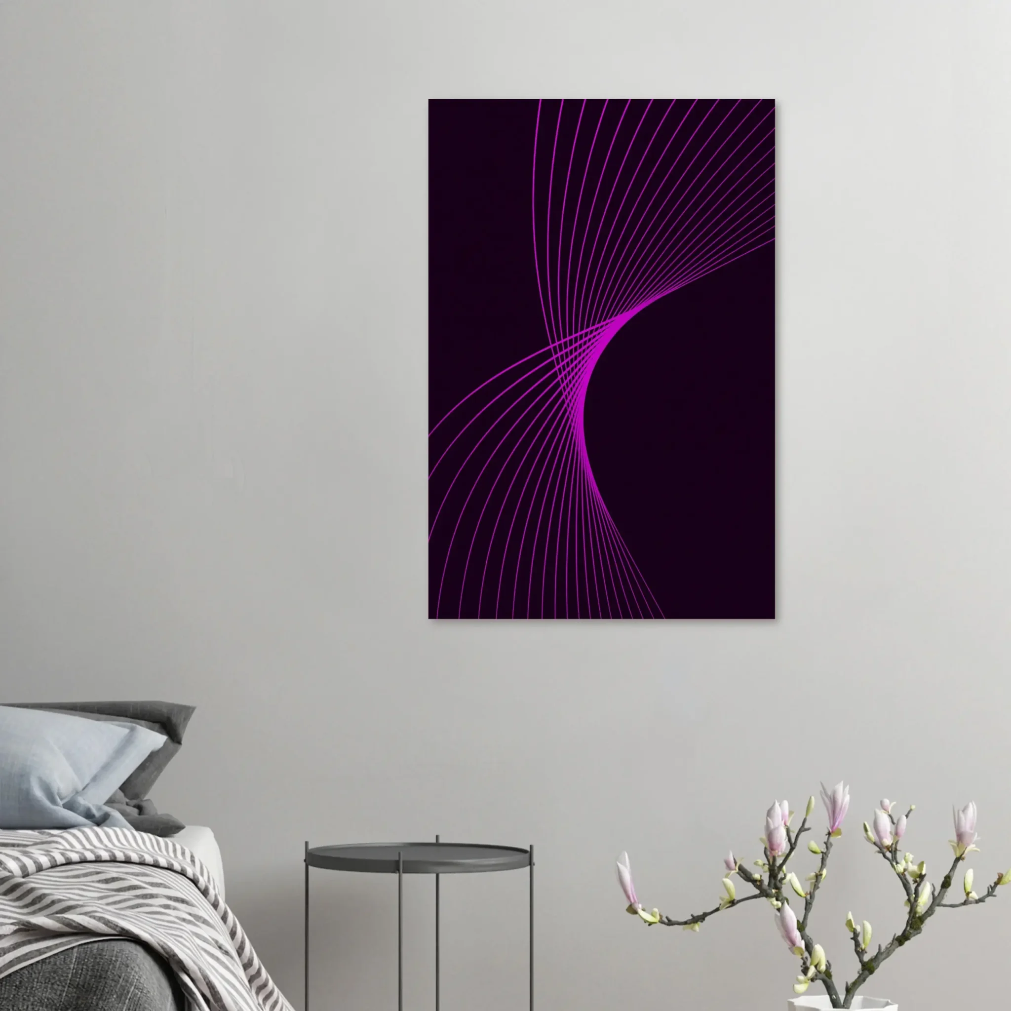 EU Giclée Print Poster MAGENTA FLUX. Fine Art Wall Art with Archival Quality. Printed, packaged, and shipped in the EU. Exclusive ColorVanta design.
