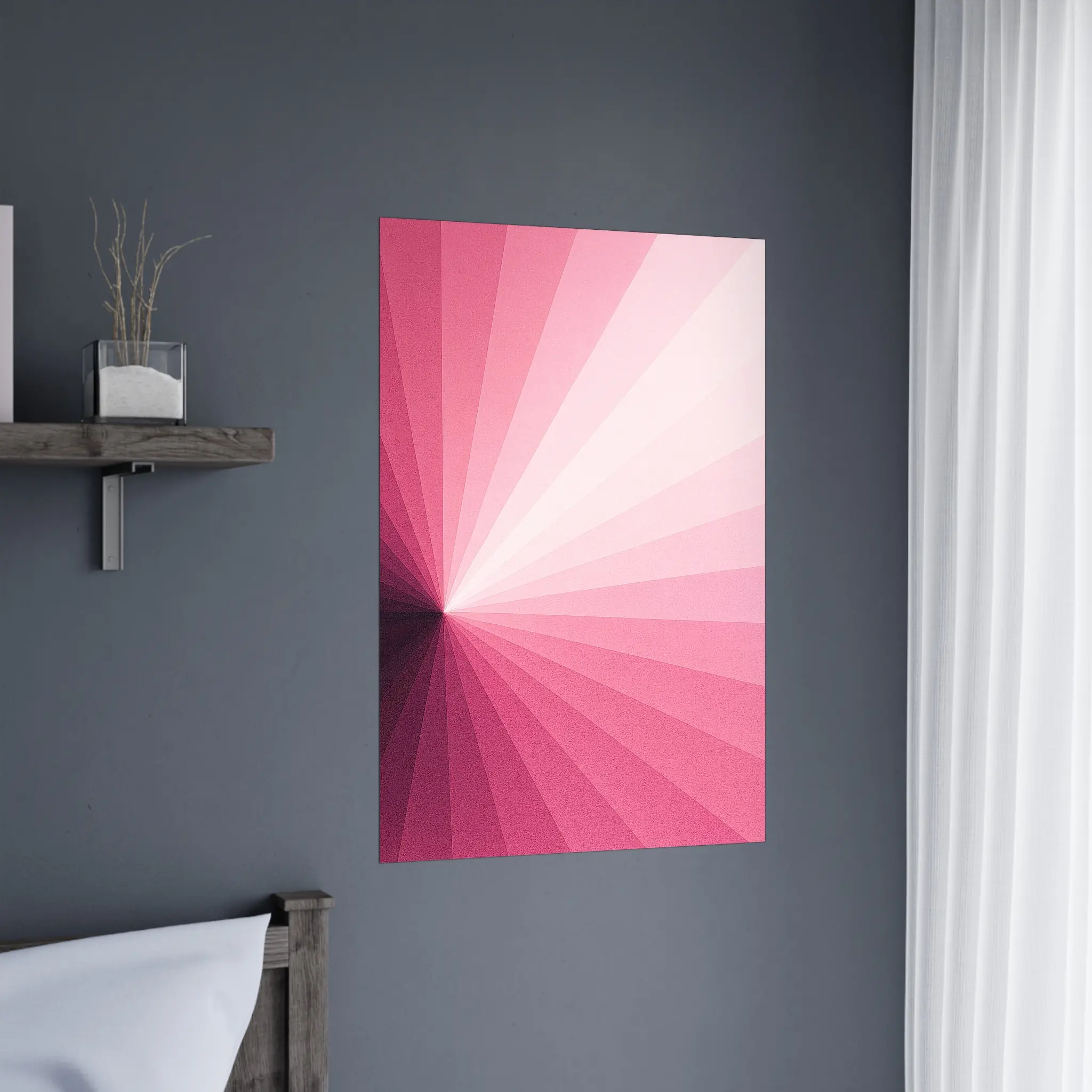 EU Giclée Print Poster ROSELIGHT ECHO. Fine Art Wall Art with Archival Quality. Printed, packaged, and shipped in the EU. Exclusive ColorVanta design.