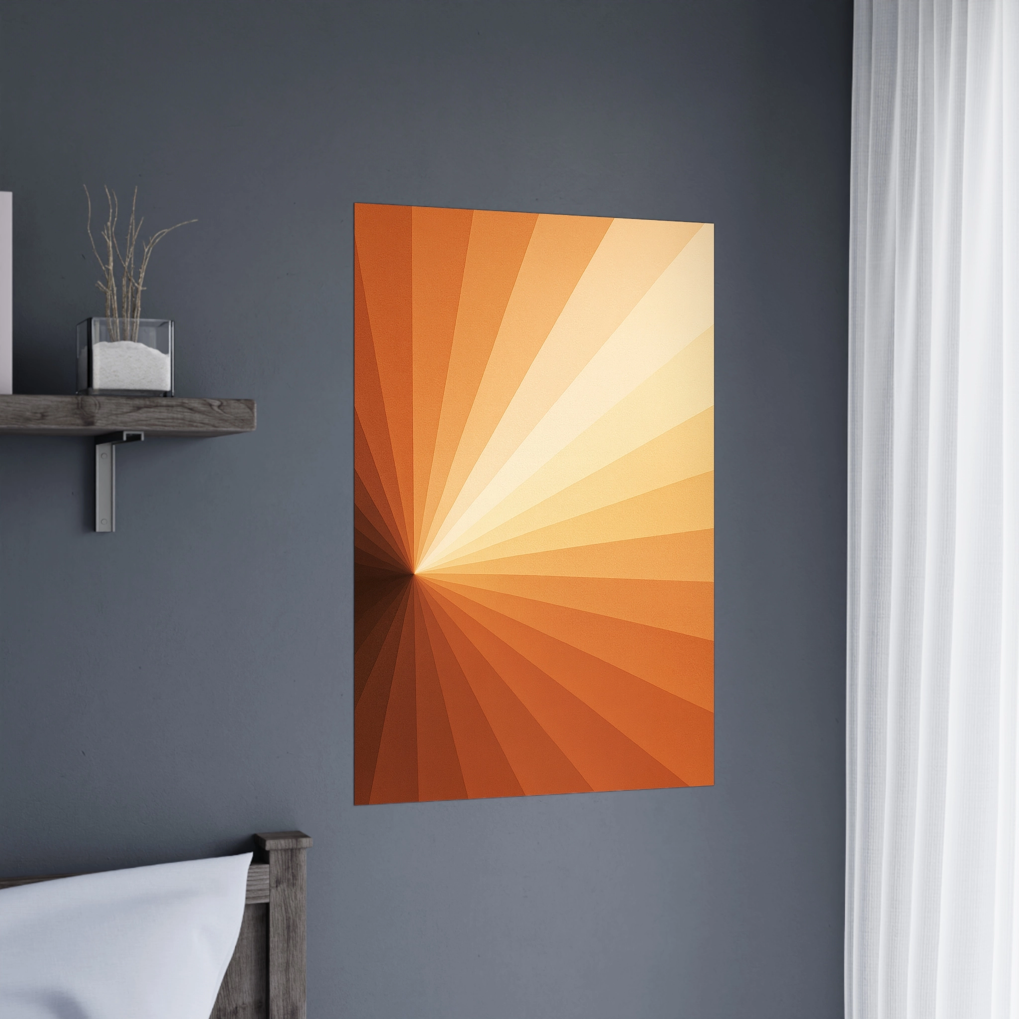 EU Giclée Print Poster SOLAR AMBER. Fine Art Wall Art with Archival Quality. Printed, packaged, and shipped in the EU. Exclusive ColorVanta design.