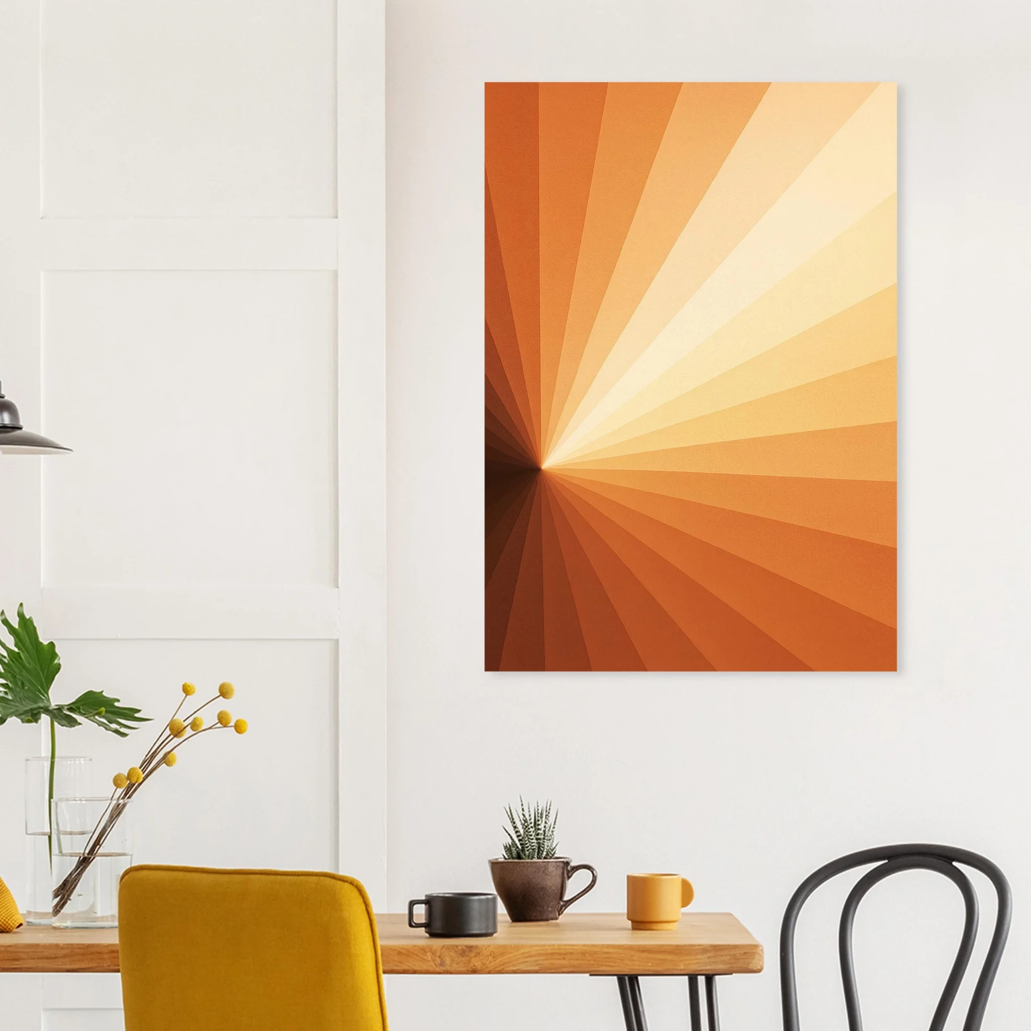 EU Giclée Print Poster SOLAR AMBER. Fine Art Wall Art with Archival Quality. Printed, packaged, and shipped in the EU. Exclusive ColorVanta design.