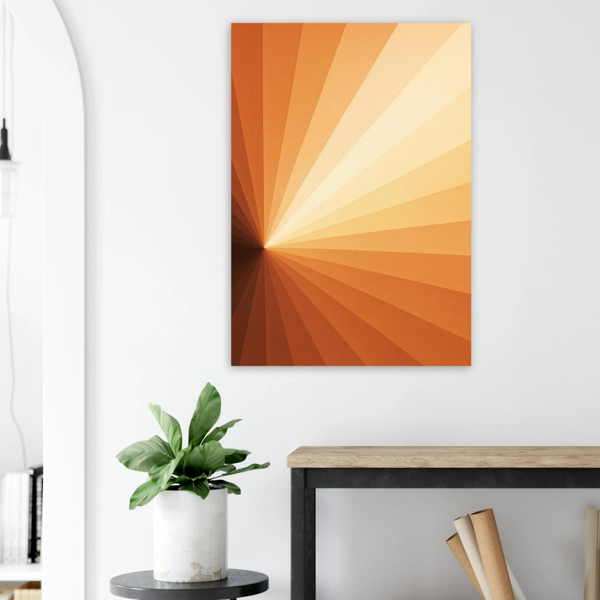 EU Giclée Print Poster SOLAR AMBER. Fine Art Wall Art with Archival Quality. Printed, packaged, and shipped in the EU. Exclusive ColorVanta design.