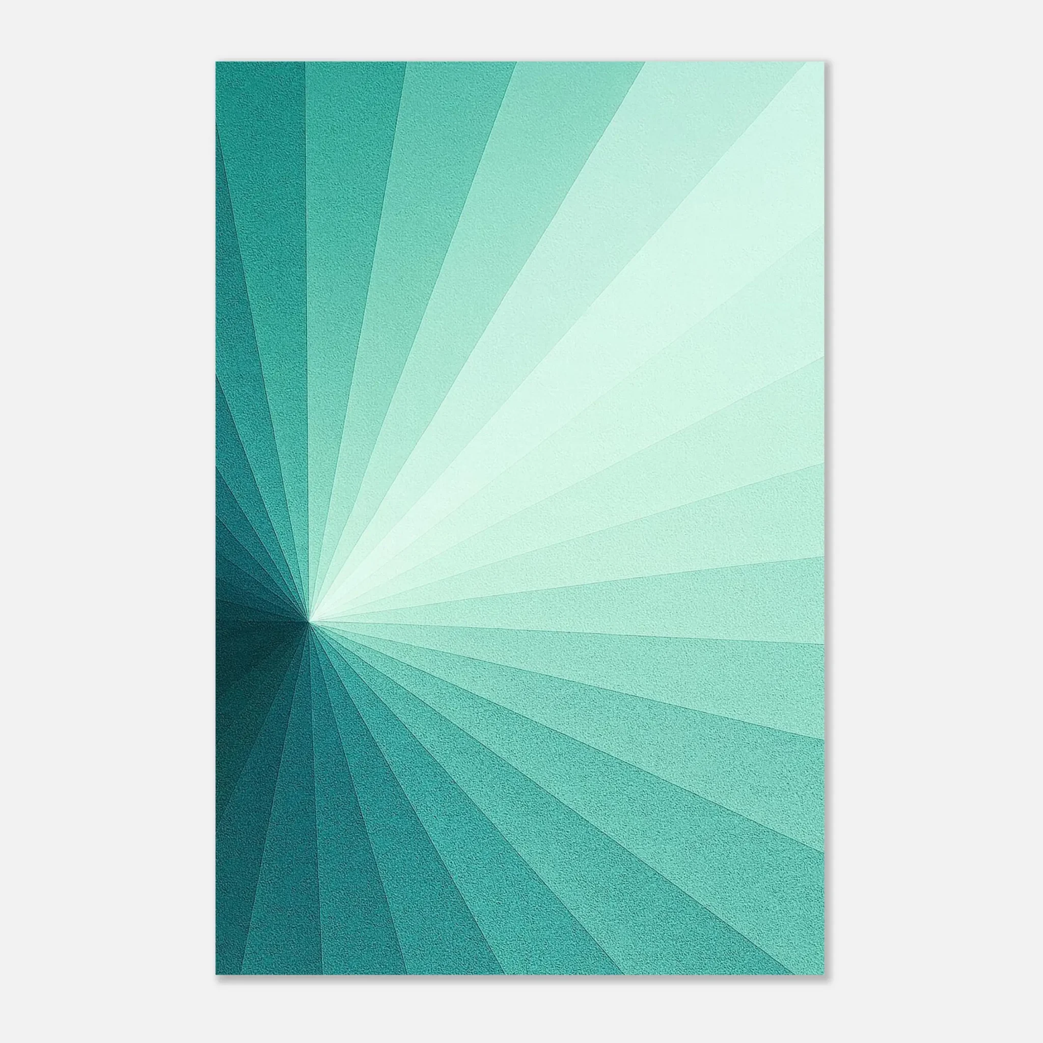 EU Giclée Print Poster TURQUOISE RISE. Fine Art Wall Art with Archival Quality. Printed, packaged, and shipped in the EU. Exclusive ColorVanta design.