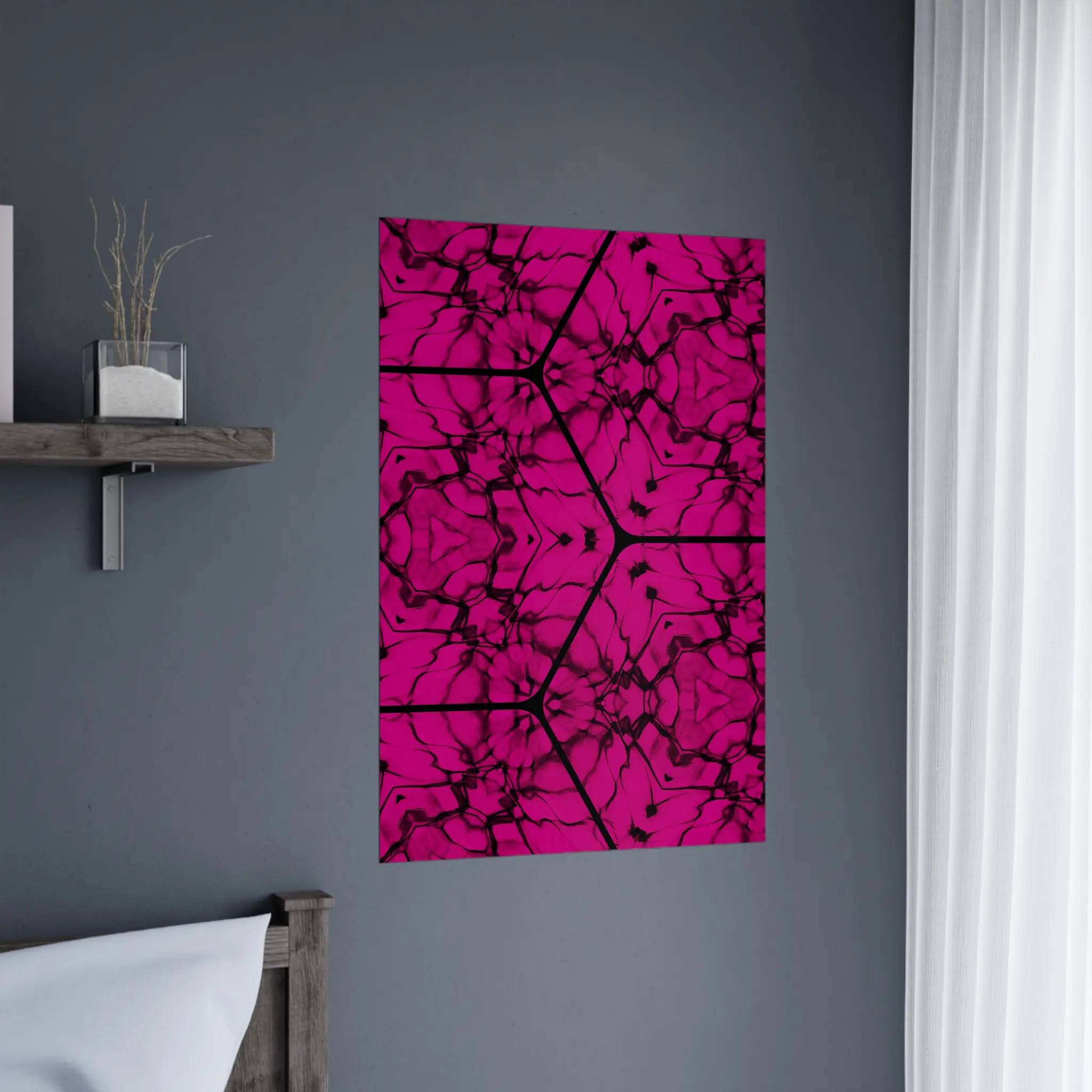 EU Giclée Print Poster VIOLET PULSE. Fine Art Wall Art with Archival Quality. Printed, packaged, and shipped in the EU. Exclusive ColorVanta design.