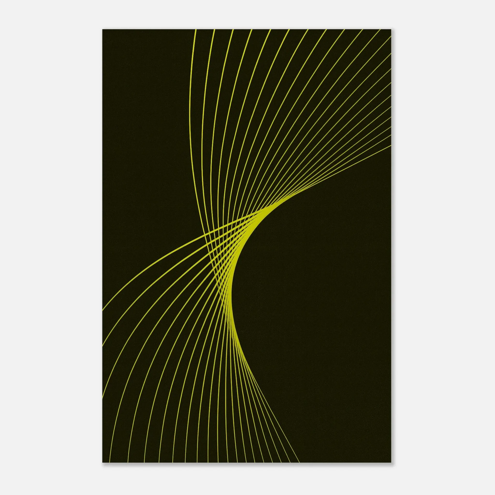 EU Giclée Print Poster YELLOW FLUX. Fine Art Wall Art with Archival Quality. Printed, packaged, and shipped in the EU. Exclusive ColorVanta design.
