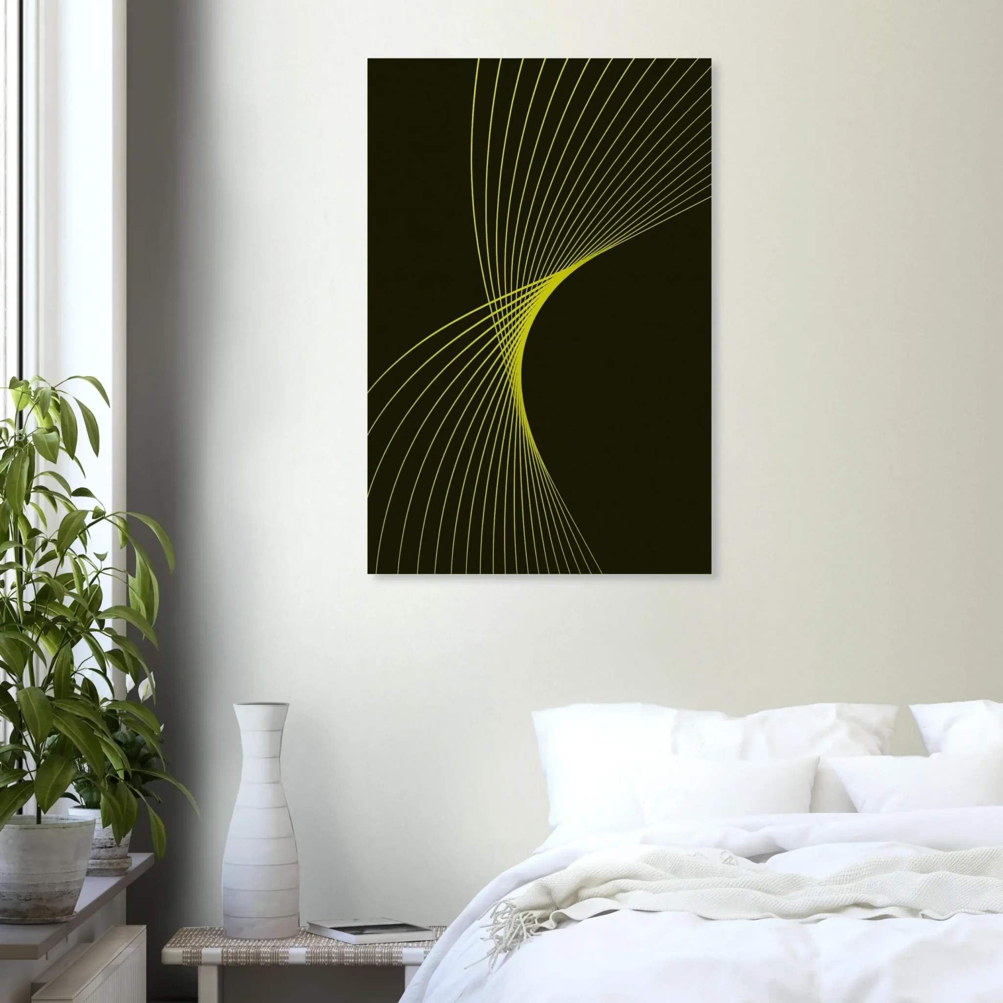 EU Giclée Print Poster YELLOW FLUX. Fine Art Wall Art with Archival Quality. Printed, packaged, and shipped in the EU. Exclusive ColorVanta design.