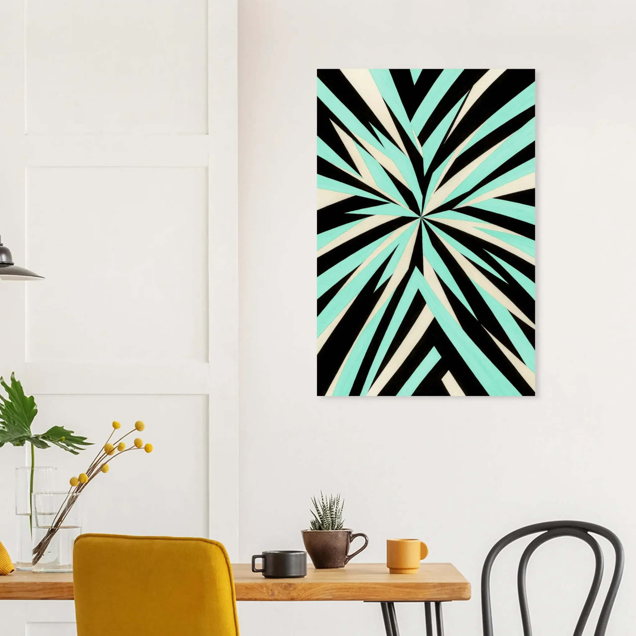 EU Giclée Print Poster AQUA RAY. Fine Art Wall Art with Archival Quality. Printed, packaged, and shipped in the EU. Exclusive ColorVanta design.