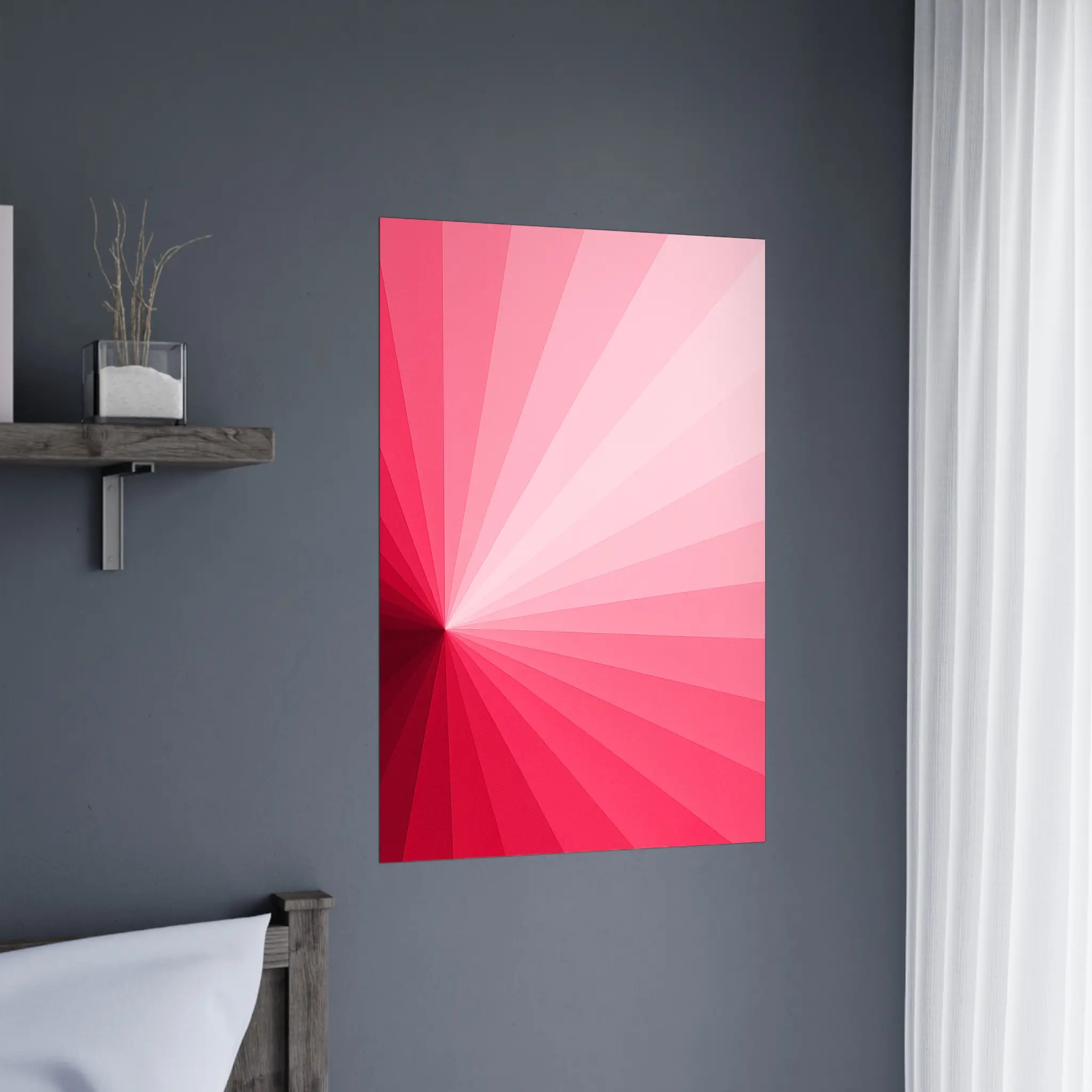 EU Giclée Print Poster BLUSH VECTOR. Fine Art Wall Art with Archival Quality. Printed, packaged, and shipped in the EU. Exclusive ColorVanta design.