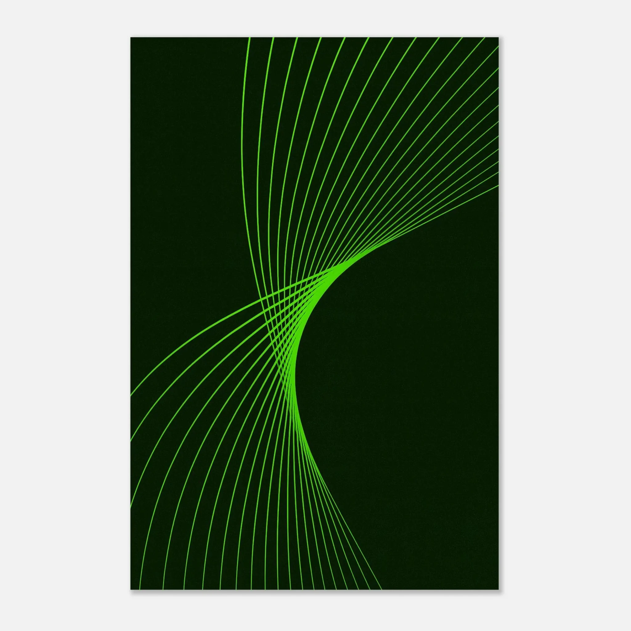 EU Giclée Print Poster CHARTREUSE FLUX. Fine Art Wall Art with Archival Quality. Printed, packaged, and shipped in the EU. Exclusive ColorVanta design.
