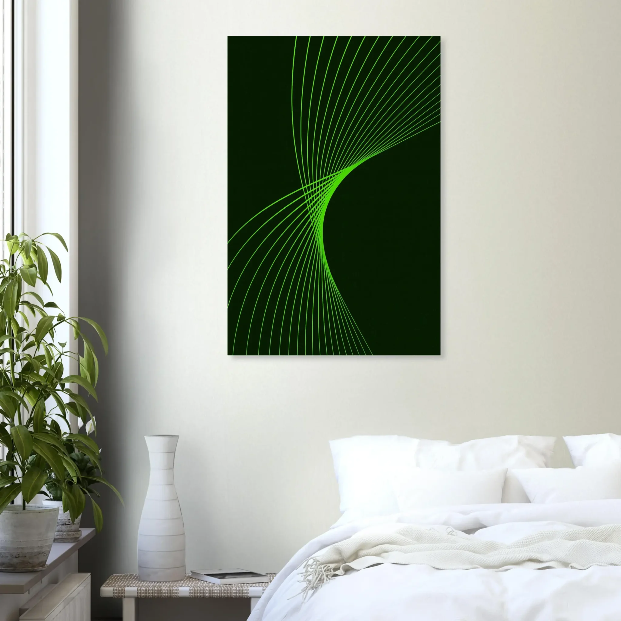 EU Giclée Print Poster CHARTREUSE FLUX. Fine Art Wall Art with Archival Quality. Printed, packaged, and shipped in the EU. Exclusive ColorVanta design.