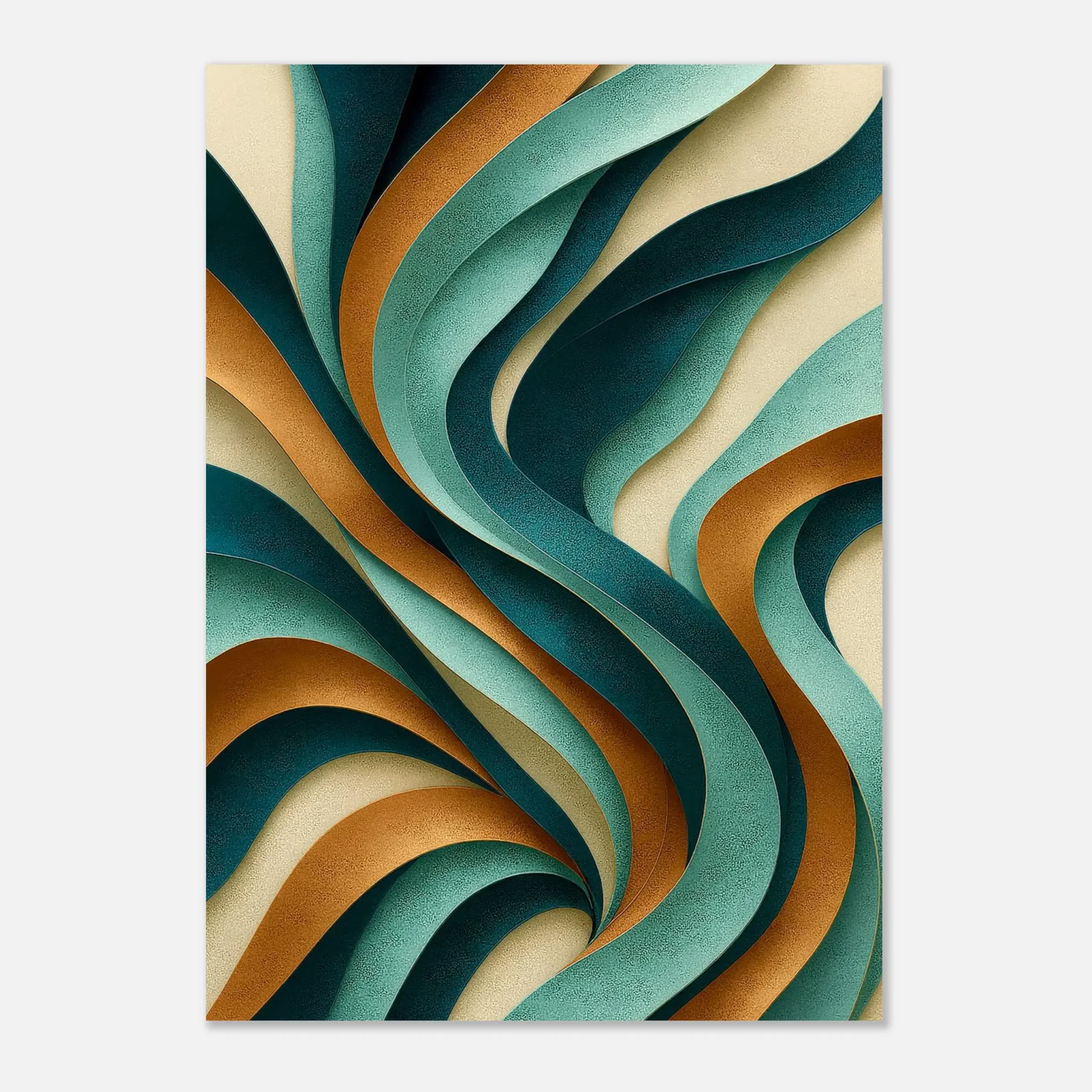 EU Giclée Print Poster COPPER TIDE. Fine Art Wall Art with Archival Quality. Printed, packaged, and shipped in the EU. Exclusive ColorVanta design.