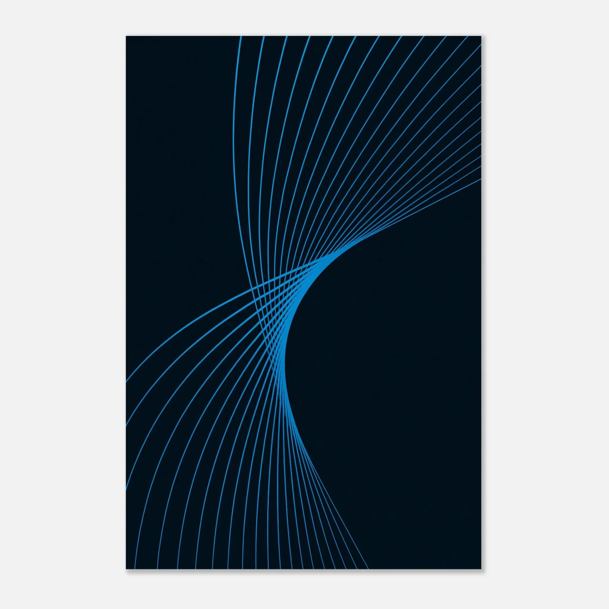 EU Giclée Print Poster DEEP SKY BLUE FLUX. Fine Art Wall Art with Archival Quality. Printed, packaged, and shipped in the EU. Exclusive ColorVanta design.