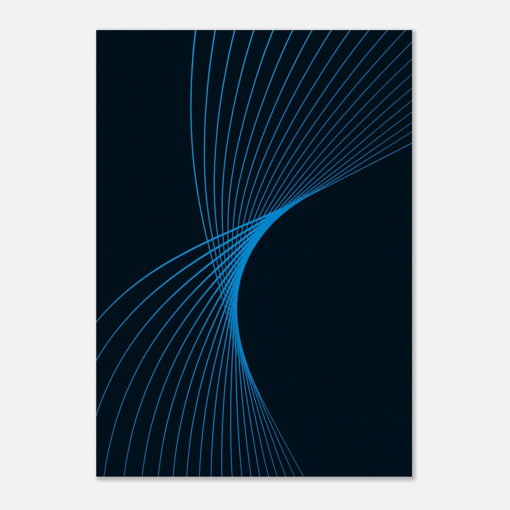 EU Giclée Print Poster DEEP SKY BLUE FLUX. Fine Art Wall Art with Archival Quality. Printed, packaged, and shipped in the EU. Exclusive ColorVanta design.