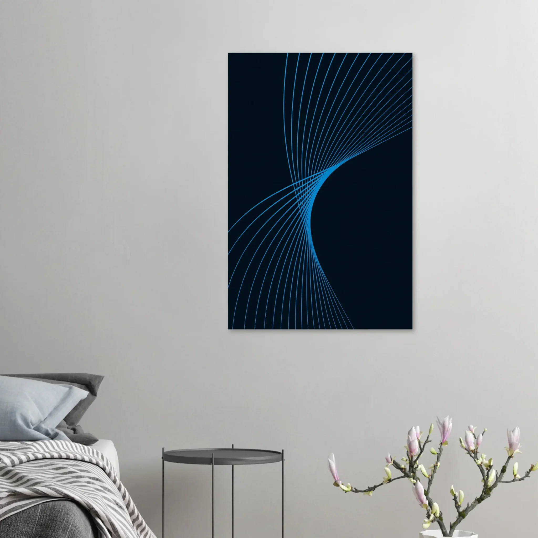 EU Giclée Print Poster DEEP SKY BLUE FLUX. Fine Art Wall Art with Archival Quality. Printed, packaged, and shipped in the EU. Exclusive ColorVanta design.