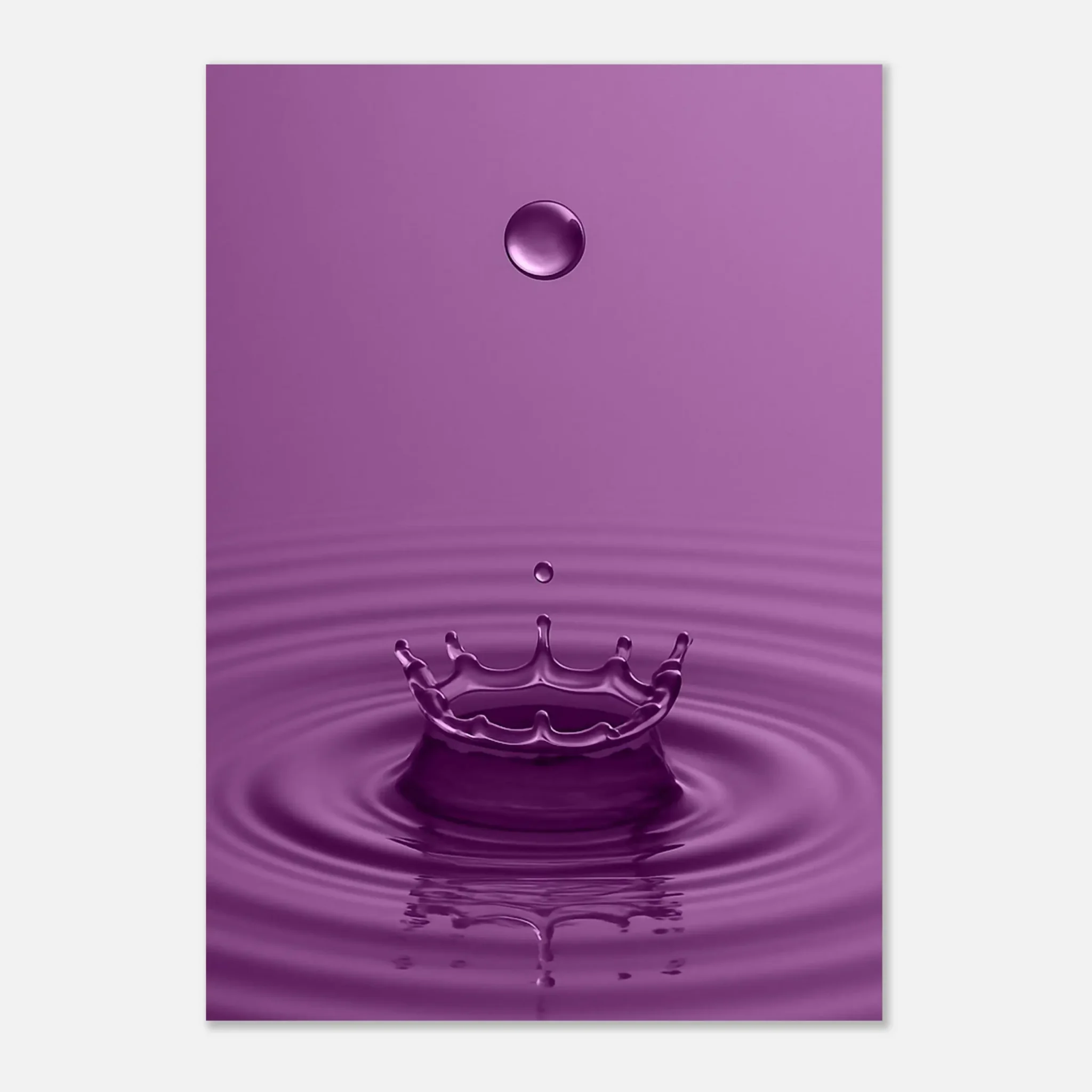 EU Giclée Print Poster DROP OF PLUM. Fine Art Wall Art with Archival Quality. Printed, packaged, and shipped in the EU. Exclusive ColorVanta design.