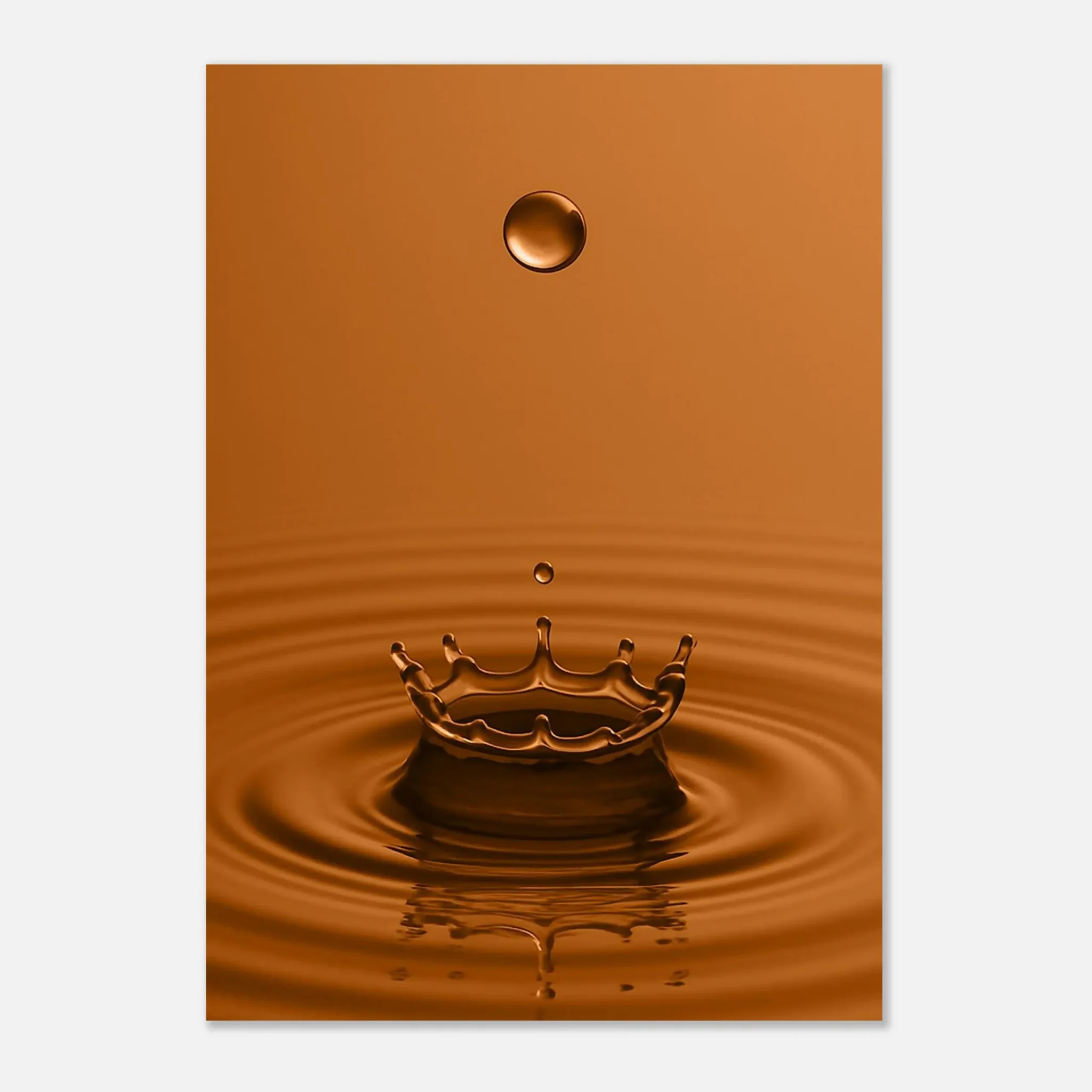 EU Giclée Print Poster DROP OF SANDY BROWN. Fine Art Wall Art with Archival Quality. Printed, packaged, and shipped in the EU. Exclusive ColorVanta design.