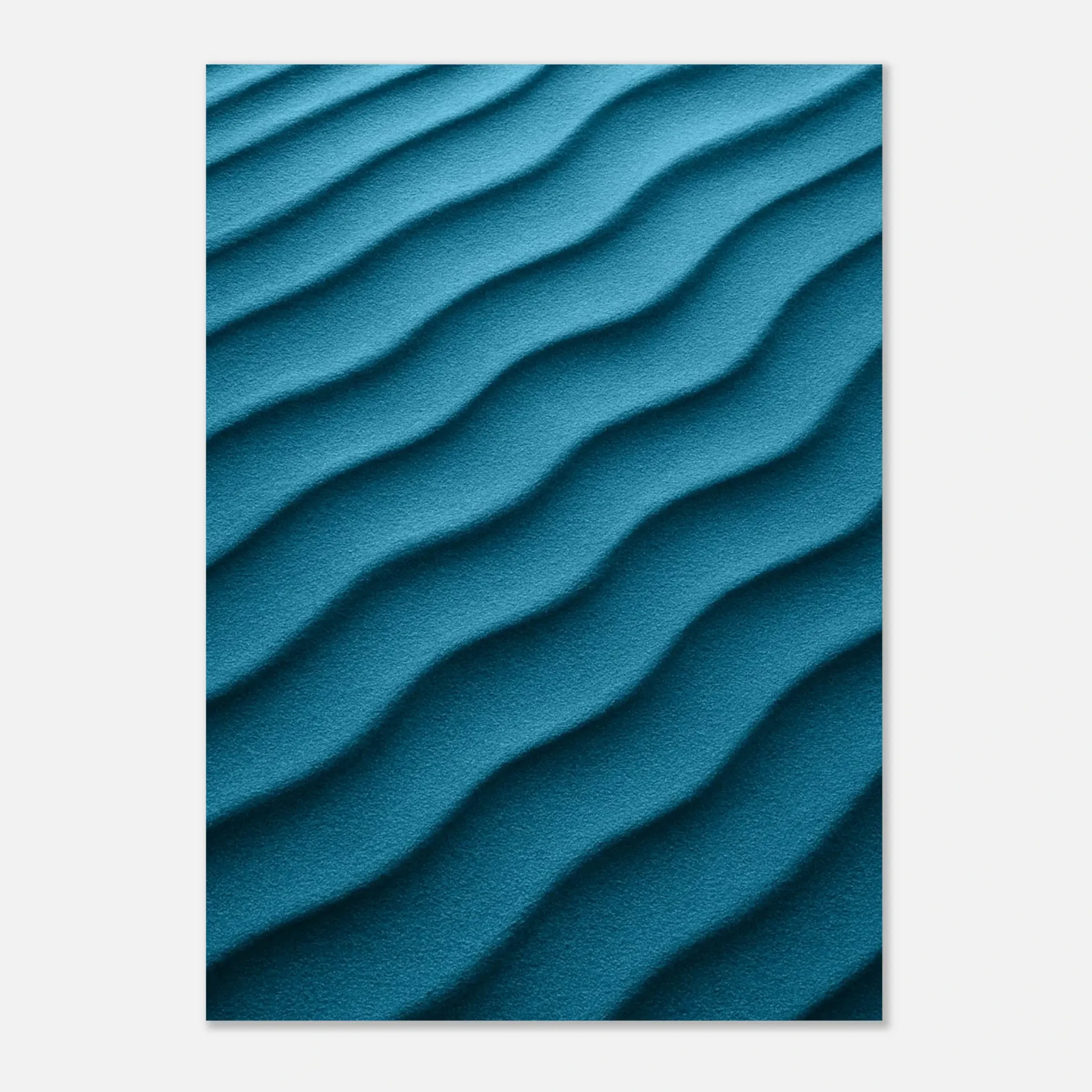 EU Giclée Print Poster DUNE OF DEEP TEAL BLUE. Fine Art Wall Art with Archival Quality. Printed, packaged, and shipped in the EU. Exclusive ColorVanta design.