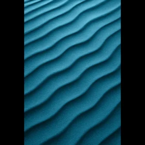 EU Giclée Print Poster DUNE OF DEEP TEAL BLUE. Fine Art Wall Art with Archival Quality. Printed, packaged, and shipped in the EU. Exclusive ColorVanta design.