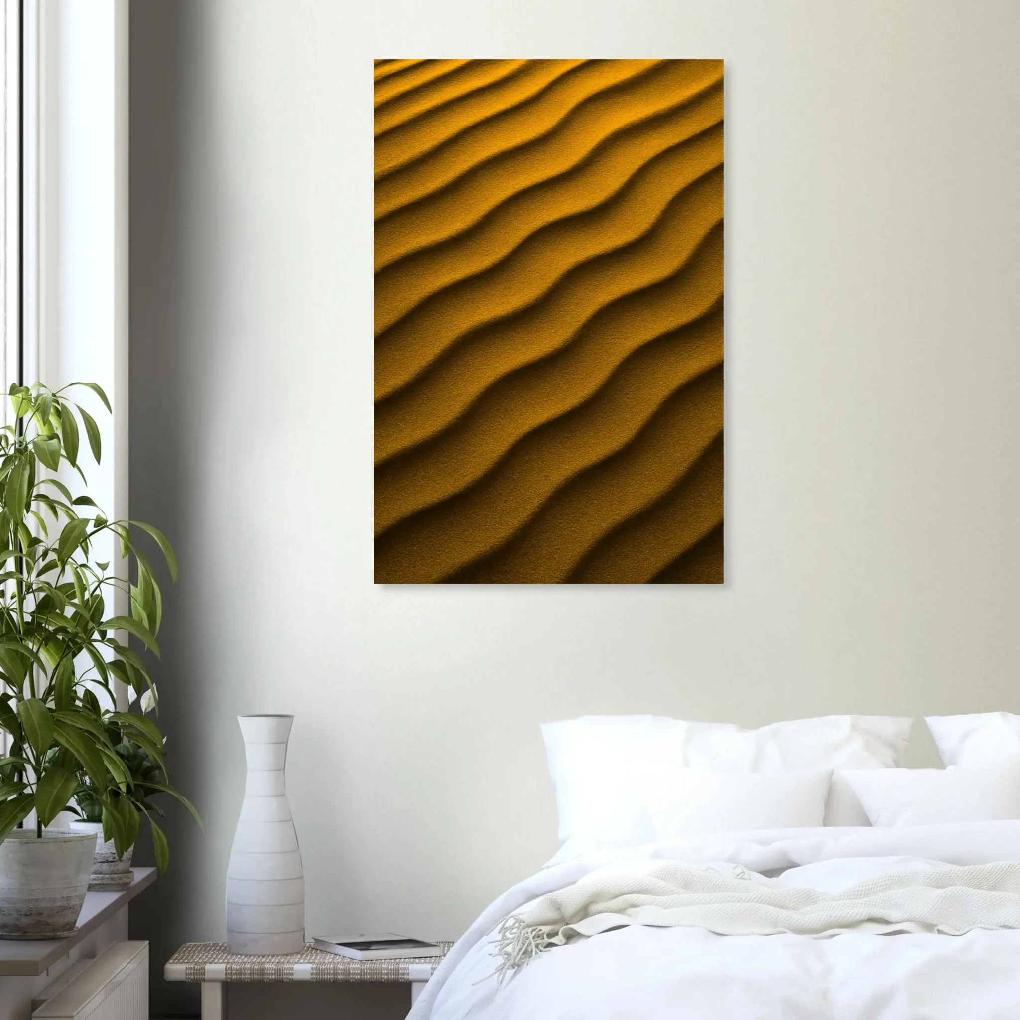 EU Giclée Print Poster DUNE OF ORANGE. Fine Art Wall Art with Archival Quality. Printed, packaged, and shipped in the EU. Exclusive ColorVanta design.